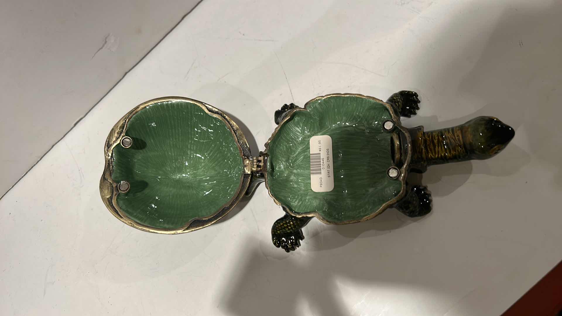 Photo 1 of BEJEWELED TURTLE TRINKET BOX H2”