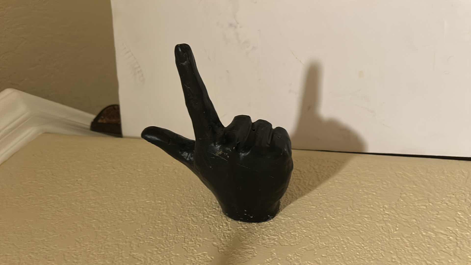 Photo 1 of 2 METAL HAND SCULPTURES, (OPEN HAND H8”)