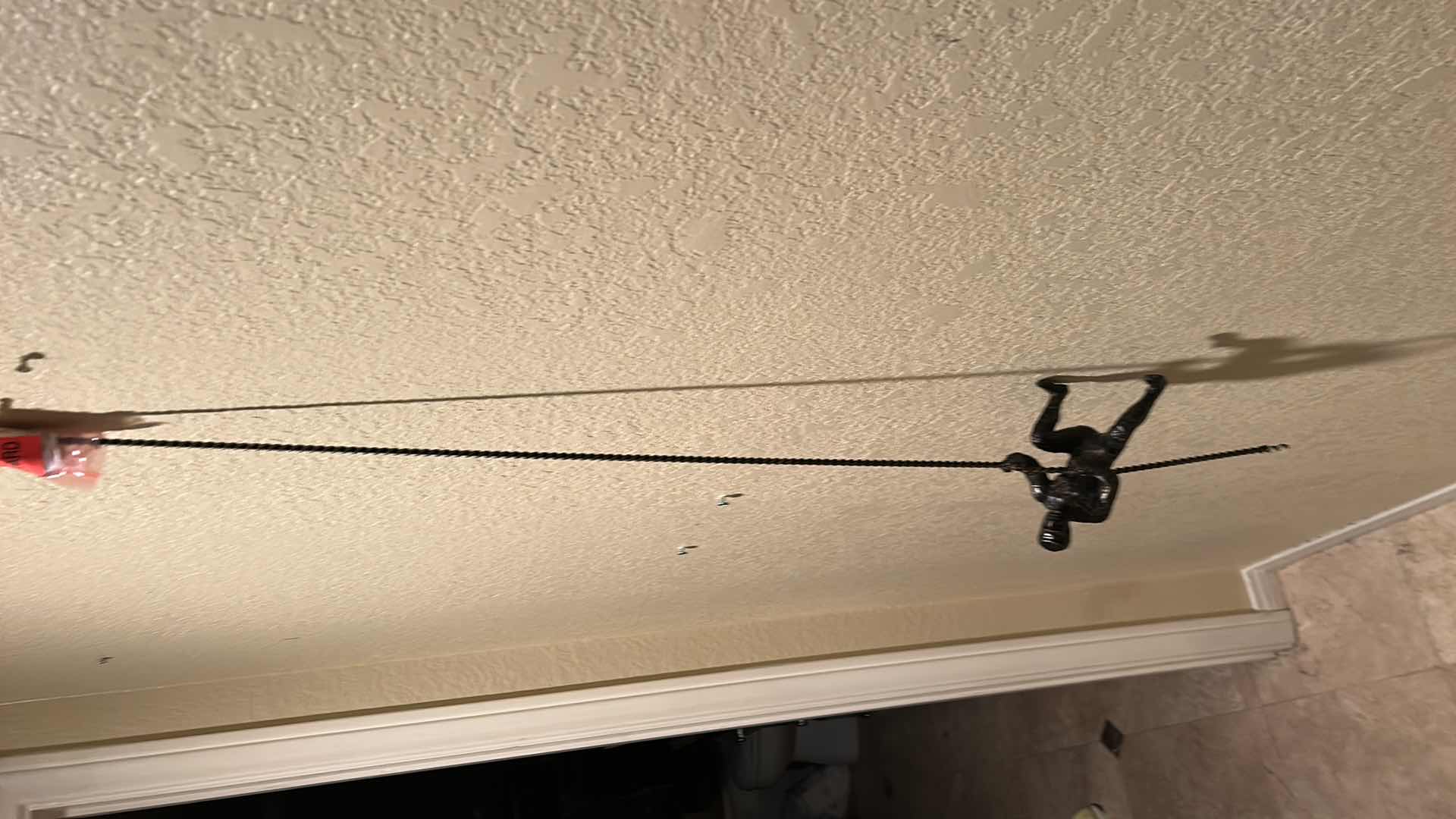 Photo 1 of 42” METAL WALL SCULPTURE “CLIMBING MAN”