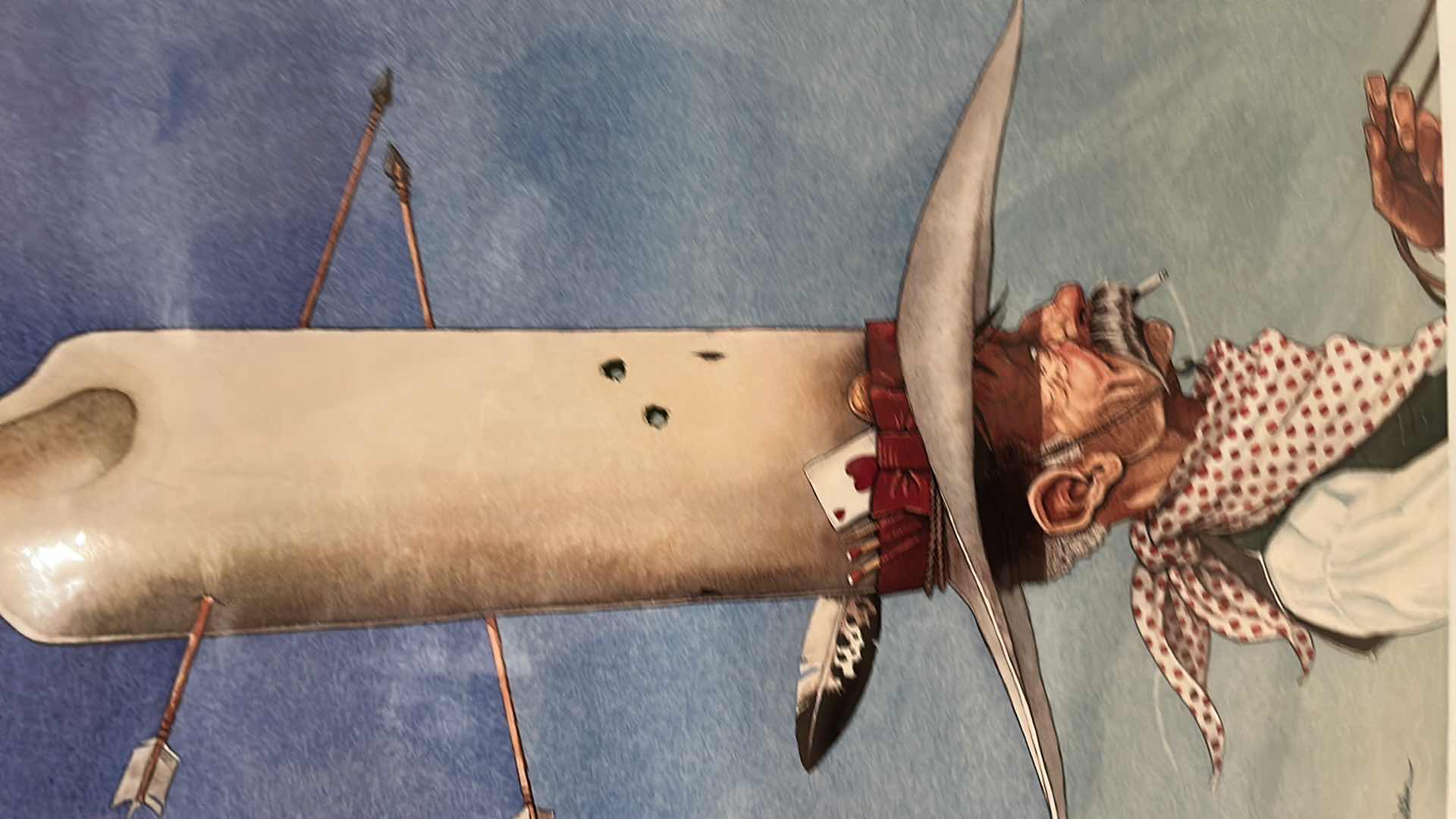 Photo 1 of “15 GALLON HAT” PRINT BY DAVE WILDER ARTWORK 13” x H19”