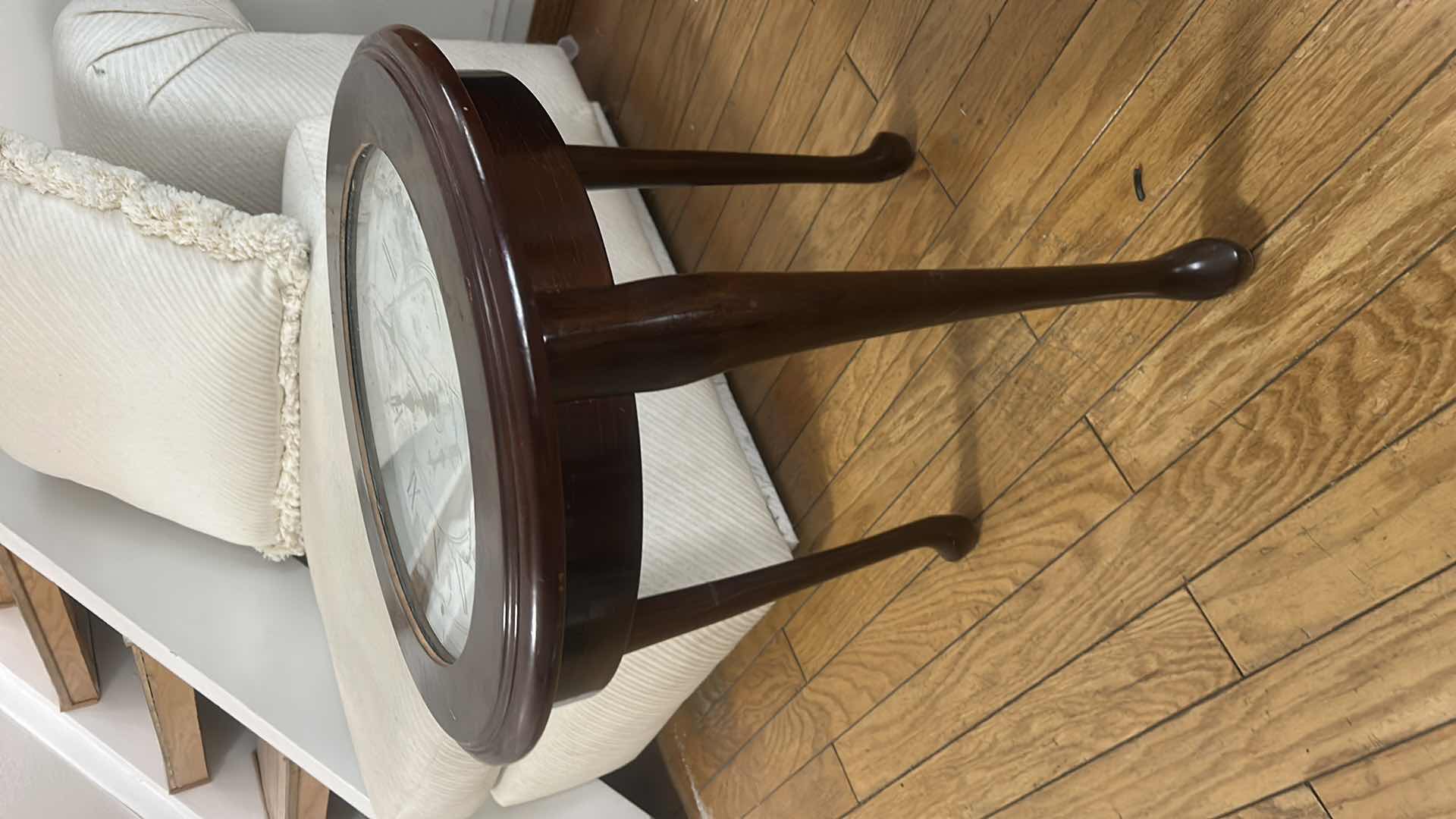 Photo 1 of CLOCK SIDE TABLE 18 1/2” x H22”