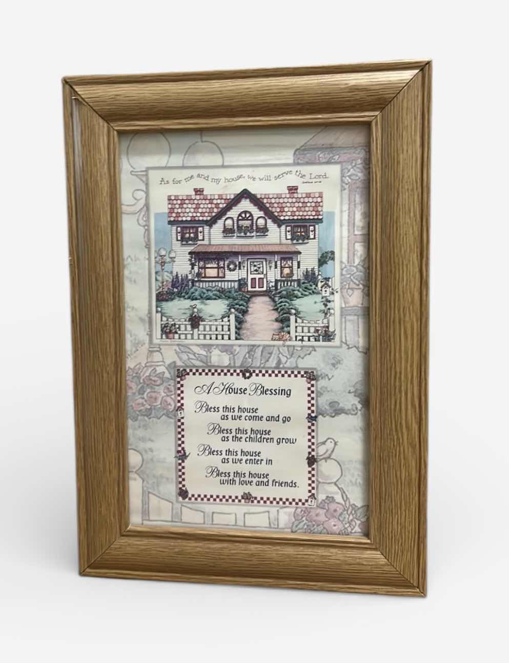 Photo 1 of WOOD FRAMED “A HOME BLESSING” ARTWORK 10” x H15”