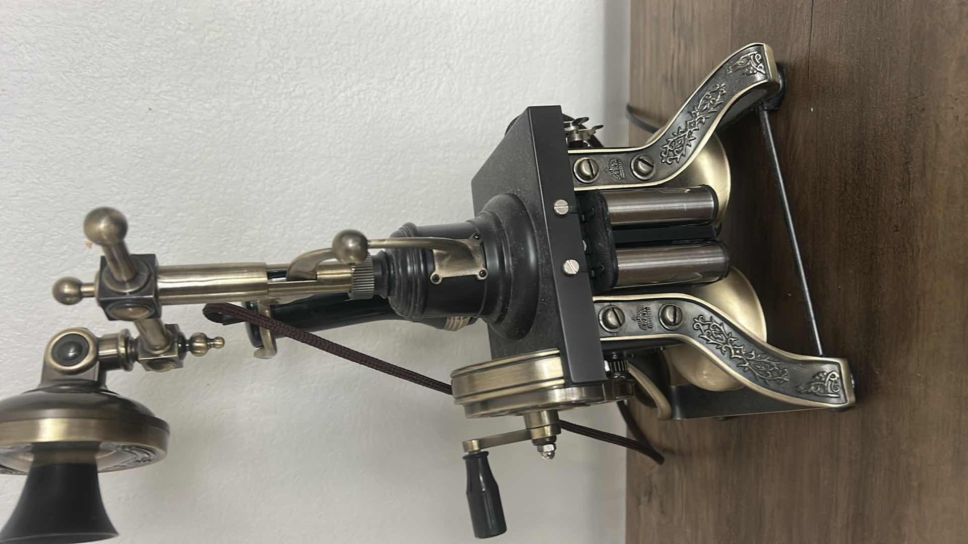 Photo 1 of FUNCTIONING VINTAGE-STYLE LANDLINE TELEPHONE REPLICA, H15 1/2”