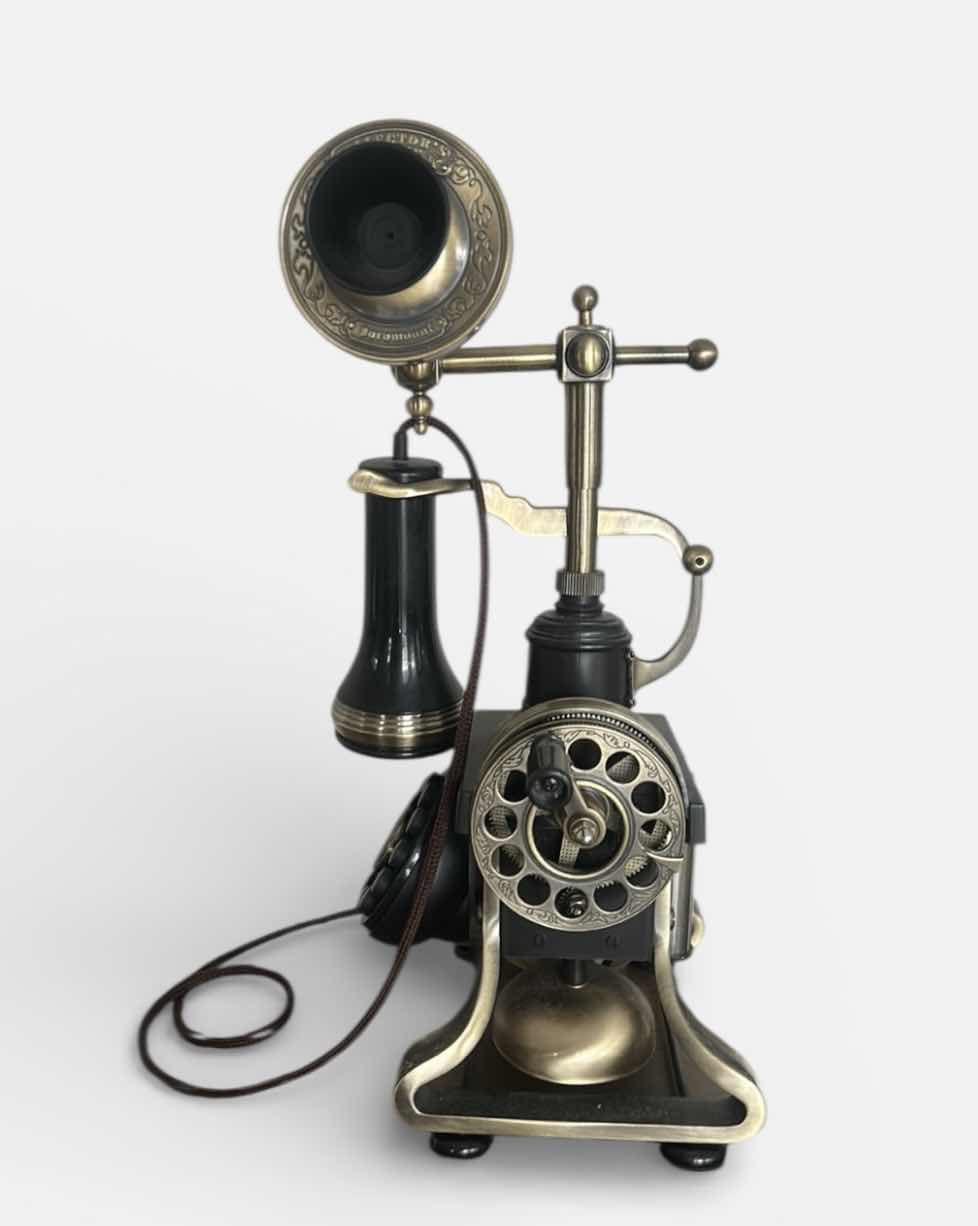 Photo 1 of FUNCTIONING VINTAGE-STYLE LANDLINE TELEPHONE REPLICA, H15 1/2”