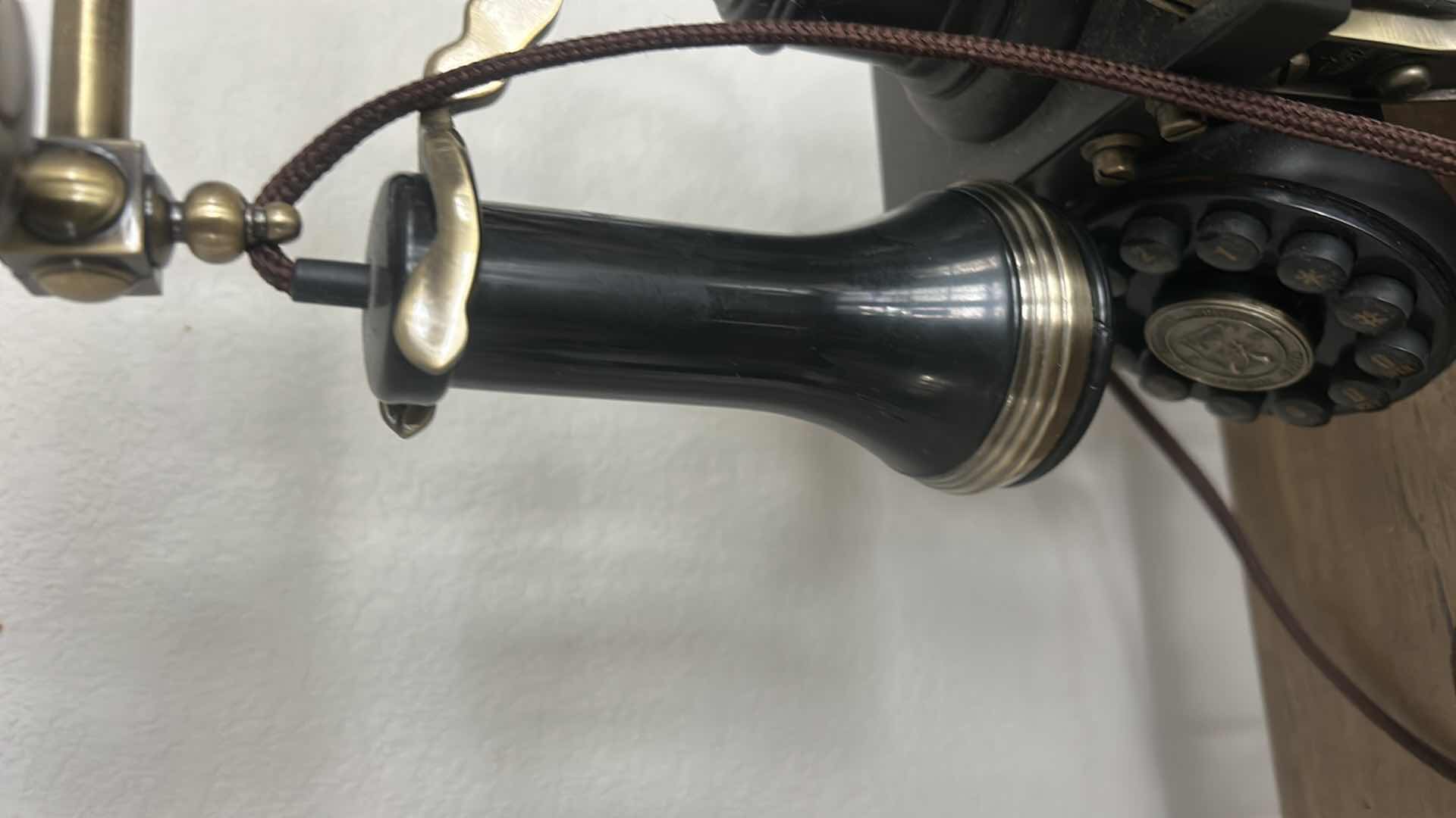 Photo 1 of FUNCTIONING VINTAGE-STYLE LANDLINE TELEPHONE REPLICA, H15 1/2”