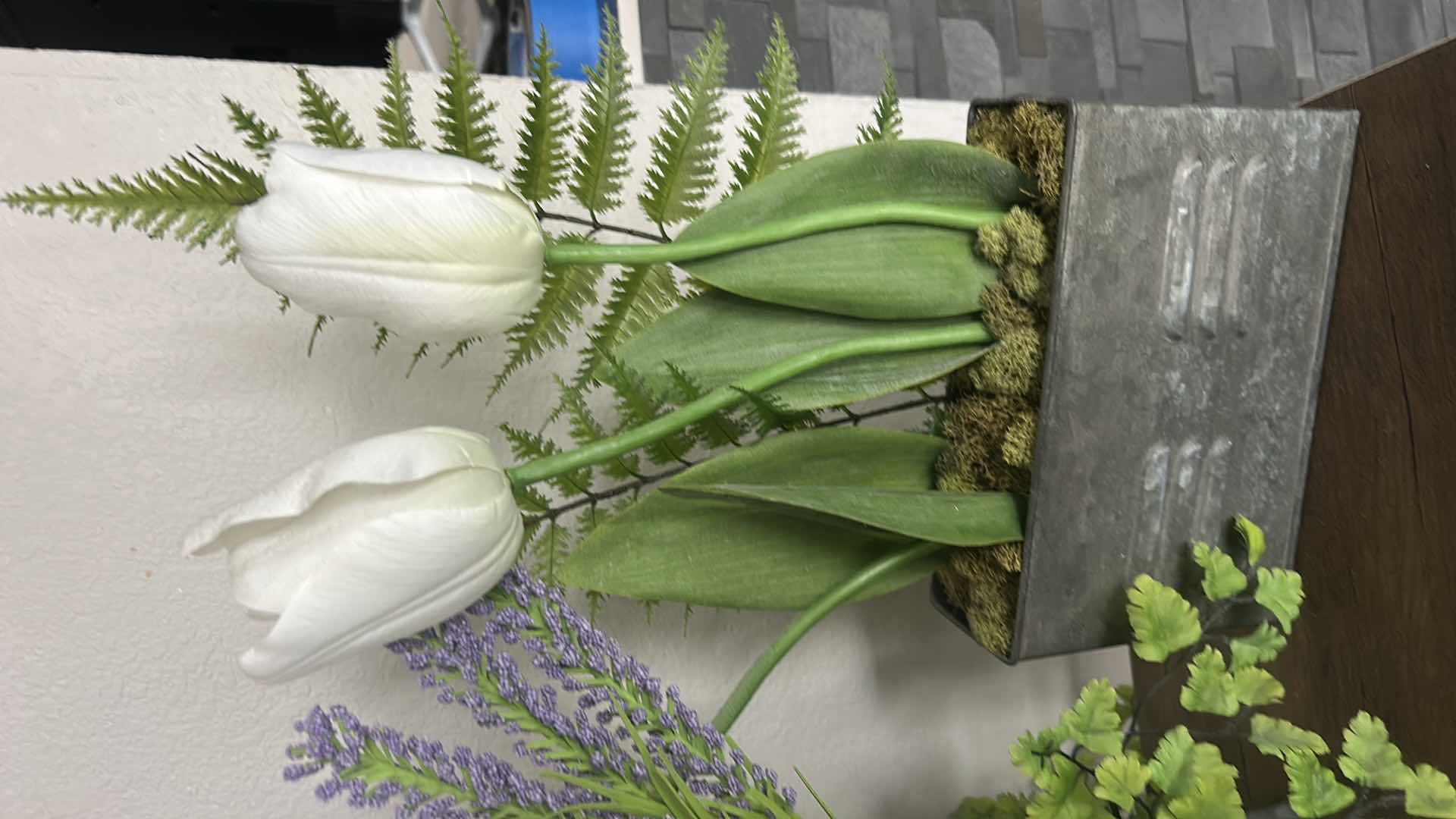 Photo 1 of HOME DECOR - TWO FAUX GREENERY (TALLEST H18”)