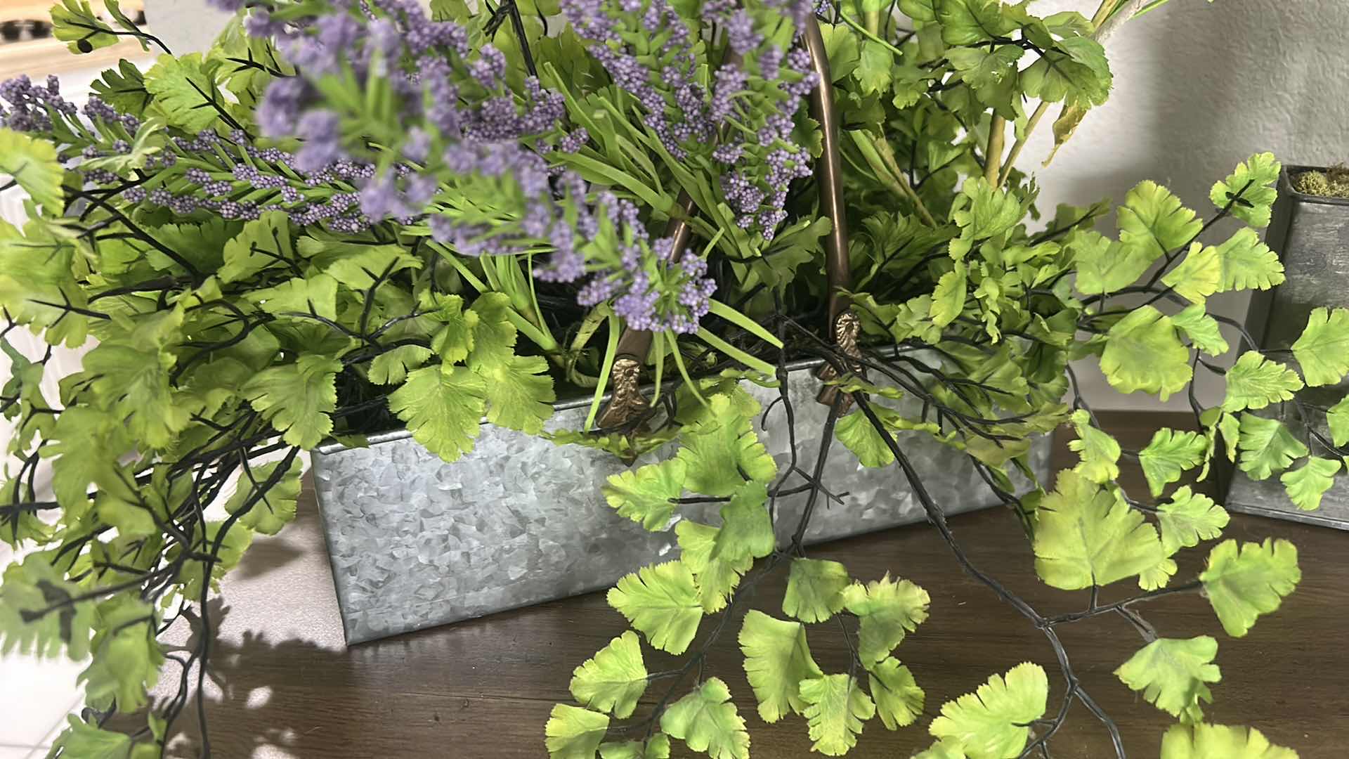 Photo 1 of HOME DECOR - TWO FAUX GREENERY (TALLEST H18”)