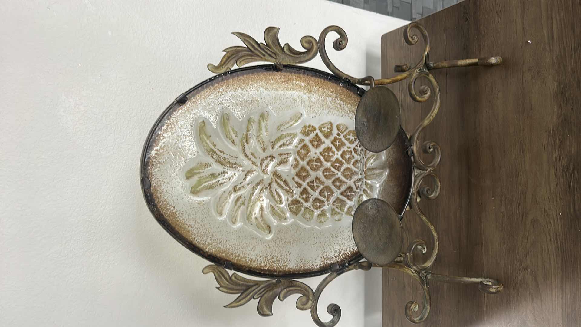 Photo 1 of ORNATE METAL CANDLE HOLDER H 19.5”