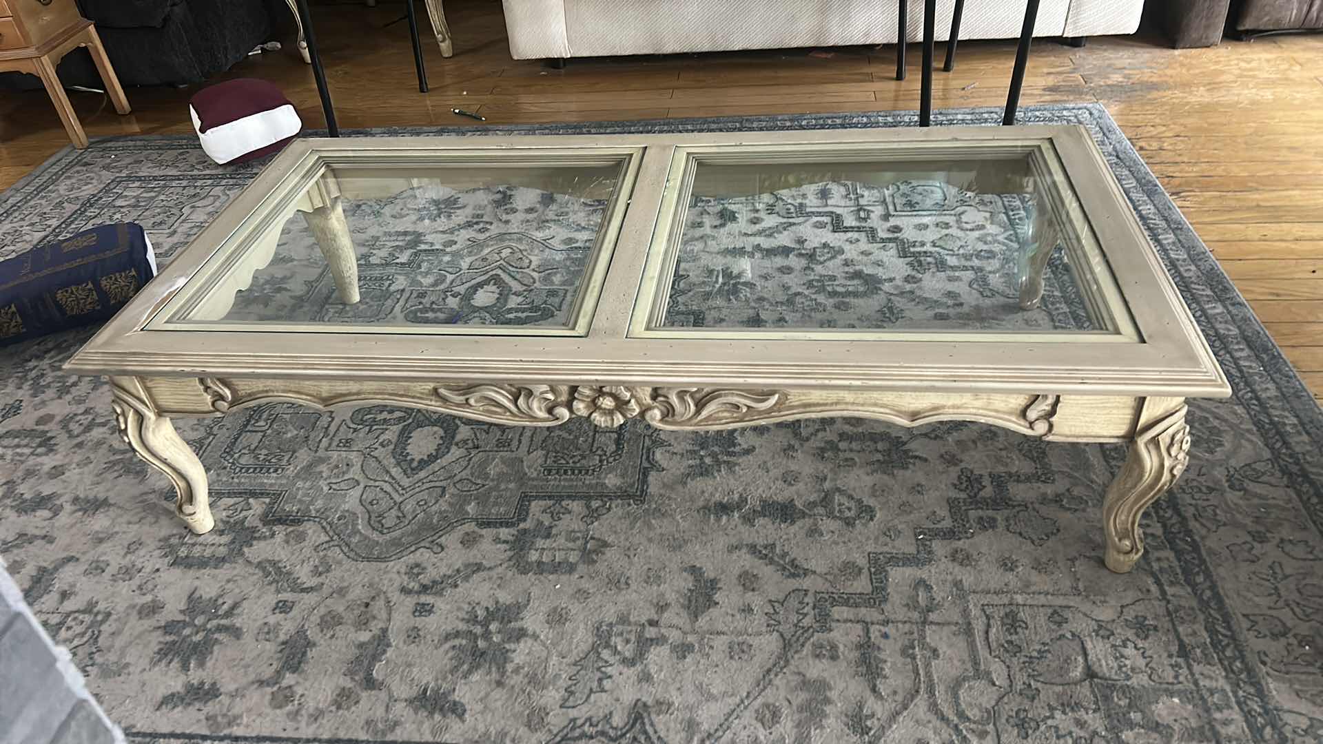 Photo 1 of VINTAGE COFFEE TABLE 61” X 30“ X H14 1/2“