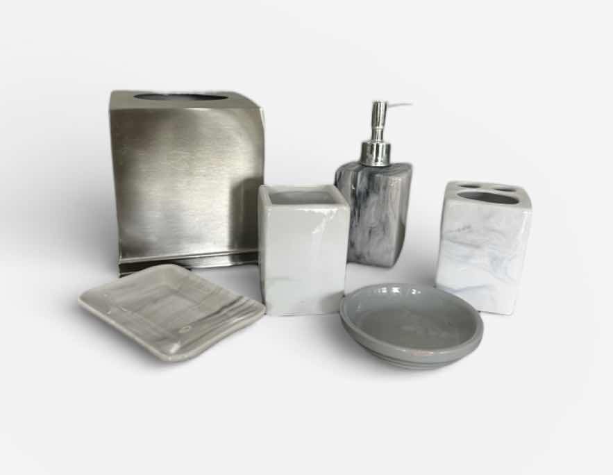 Photo 1 of 6 PC BATHROOM ACCESSORIES