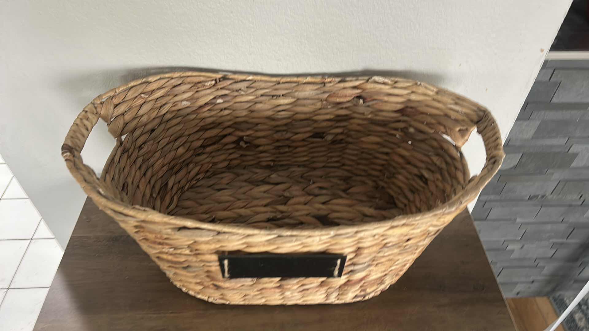 Photo 1 of WOVEN BASKET 19” x 10” x H8”
