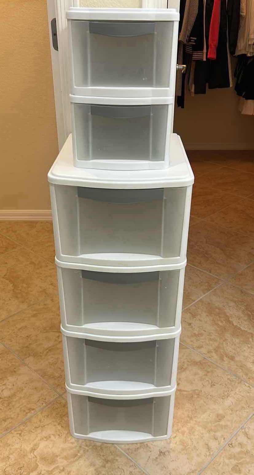 Photo 1 of 6- PLASTIC STORAGE CONTAINERS