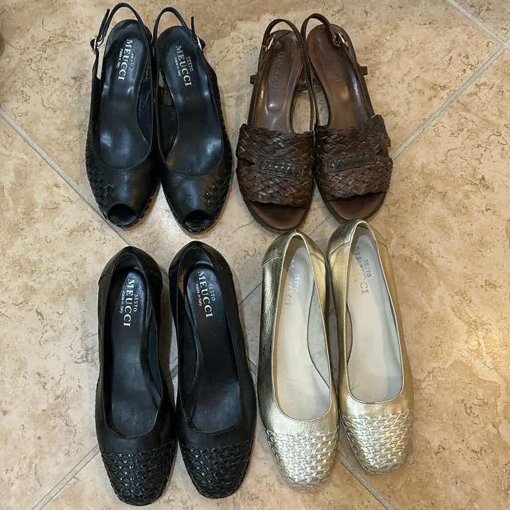 Photo 1 of 4 PAIRS- MEUCCI PUMPS SLING BACK (8N)