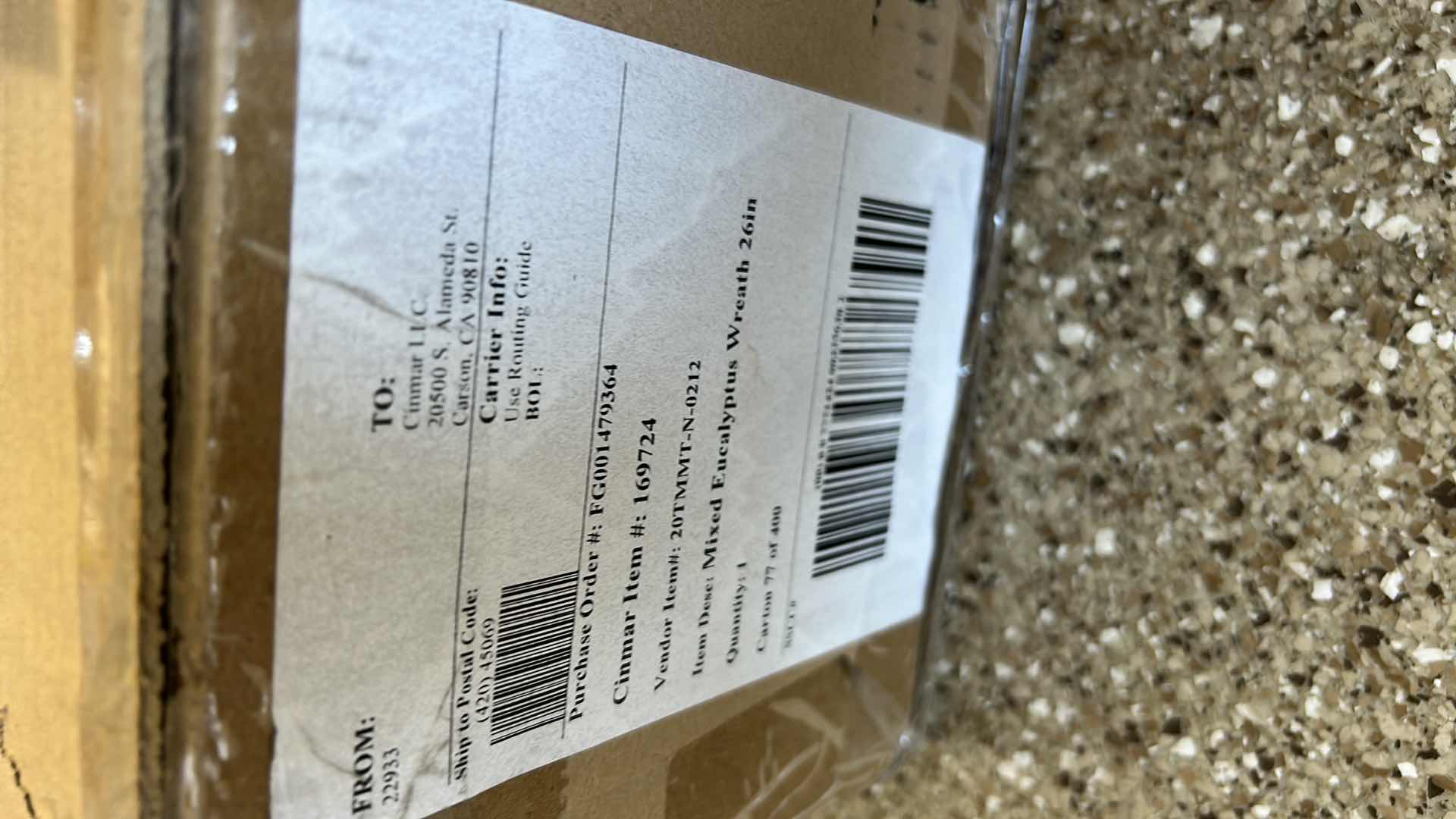 Photo 1 of 26" BALLARD DESIGN MIXED EUCALYPTUS WREATH