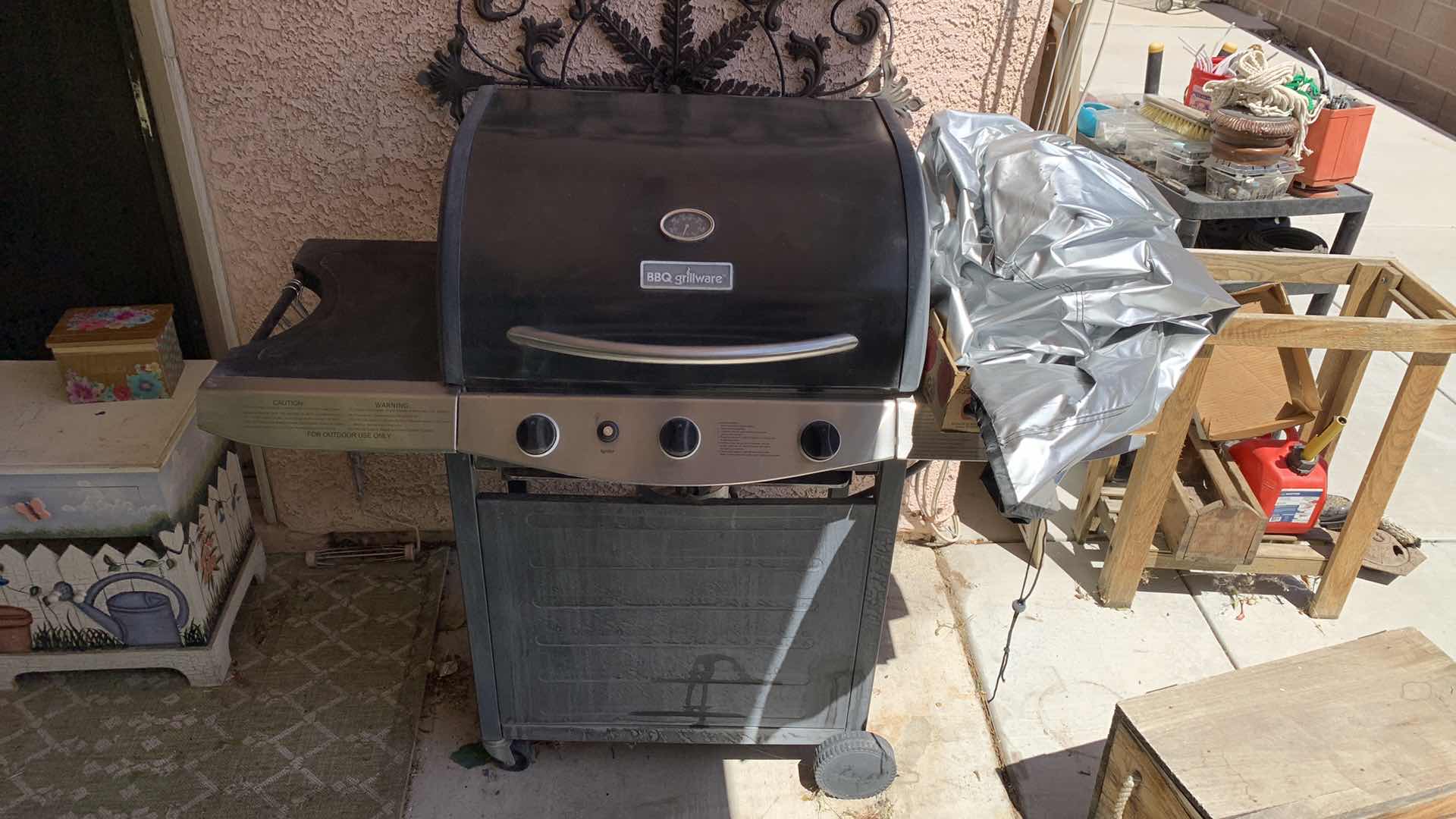 Photo 1 of BBQ GRILLWARE PROPANE BARBECUE WITH TOOLS AND COVER