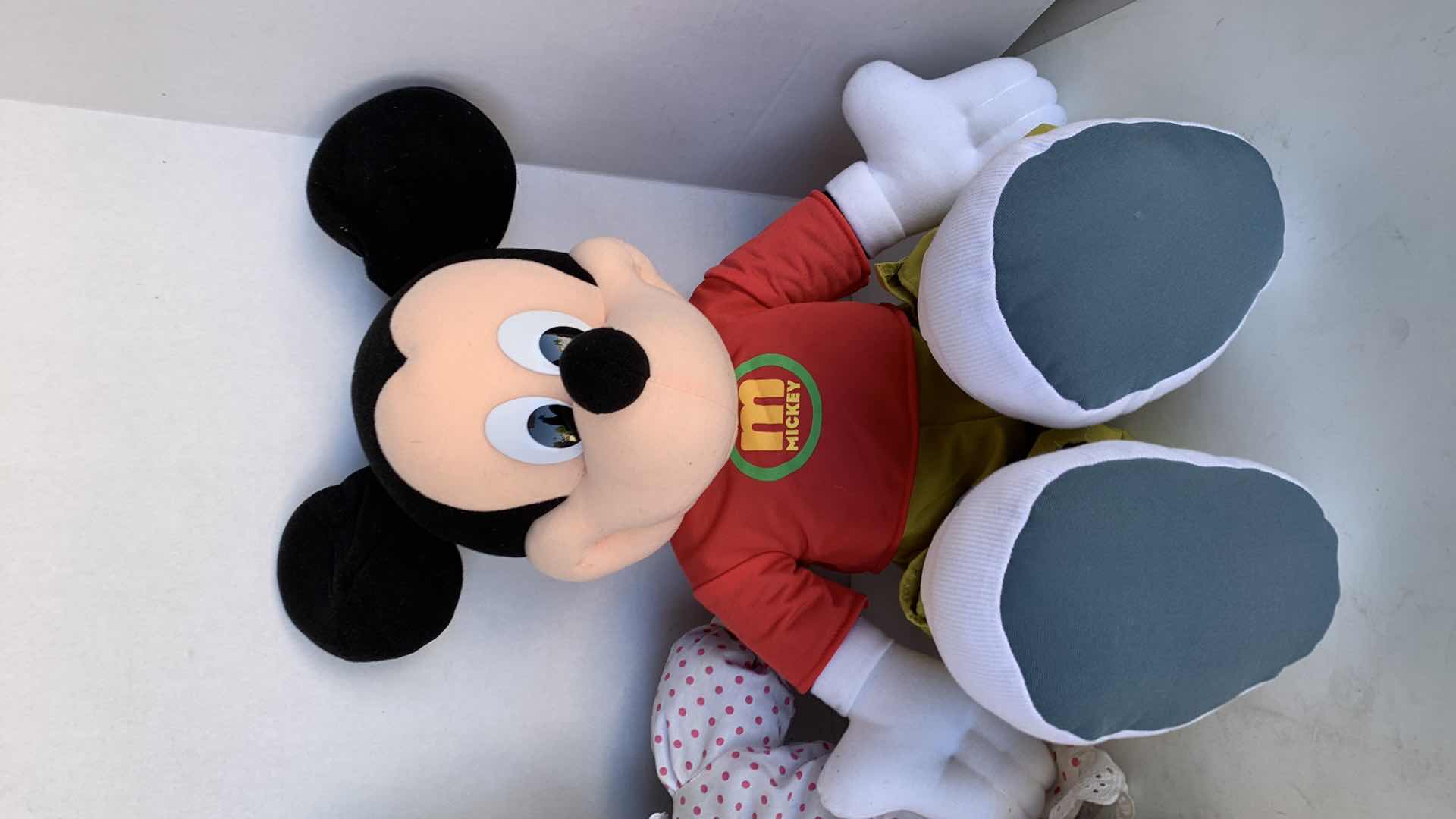 Photo 1 of DISNEY MICKEY AND MINNE MOUSE PLUSH DOLLS 24”