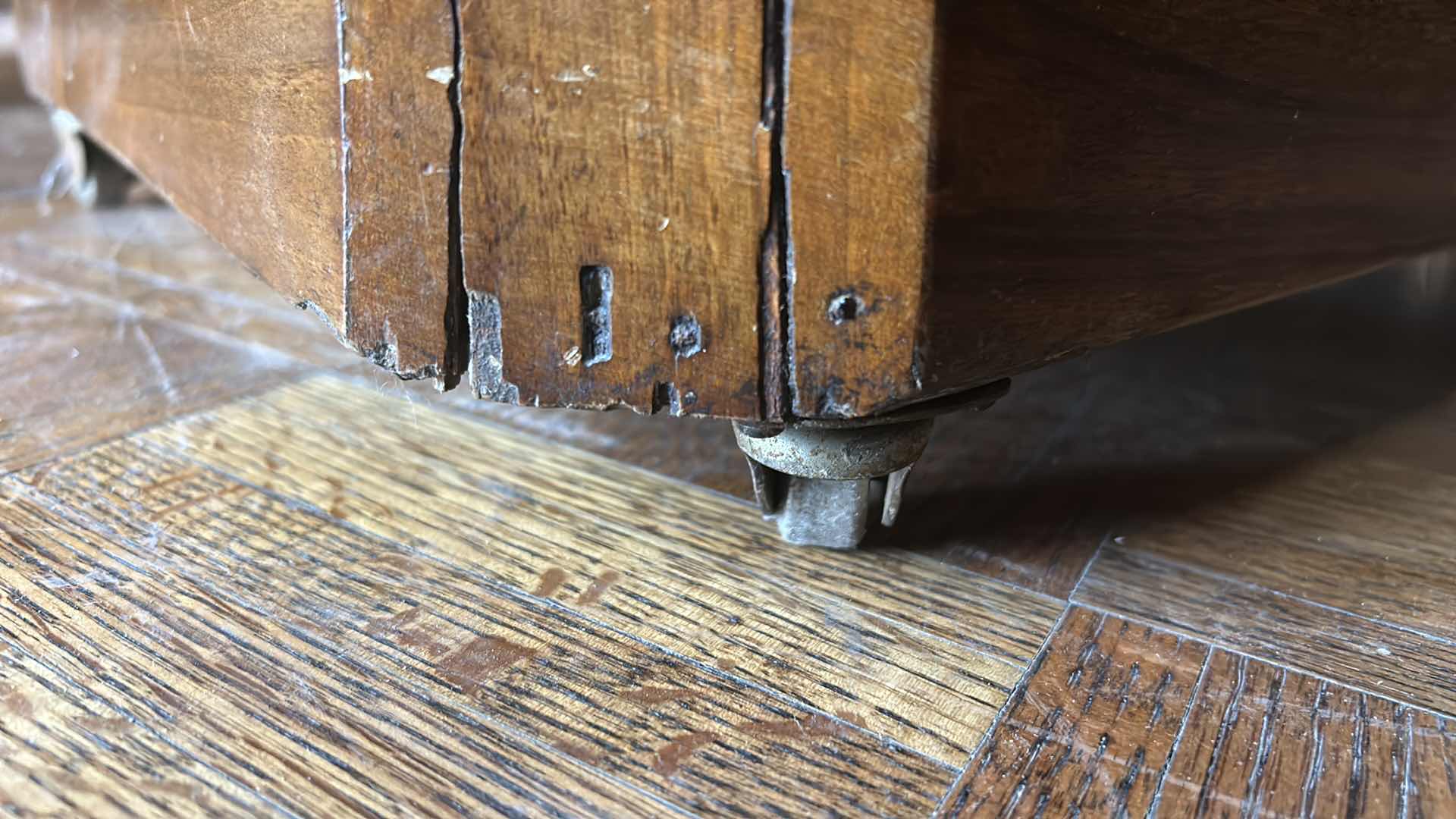 Photo 10 of ANTIQUE 1870’S VICTORIAN MUSIC CABINET MADE OF WALNUT VENEER, DESIGNED FOR STORING SHEET MUSIC 20 1/2”x 14” x H3’