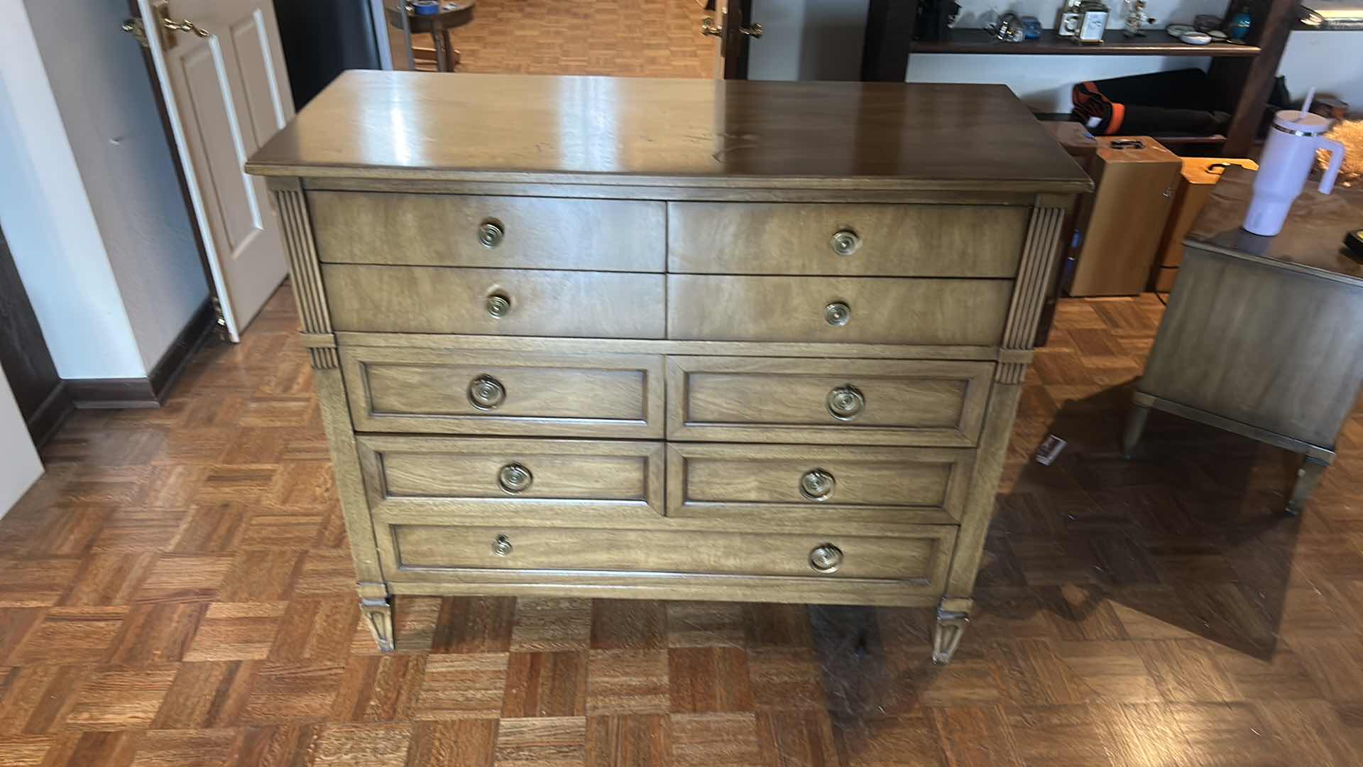 Photo 2 of VINTAGE SOLID WOOD CHEST DRESSER 48“ x 19“ H 41 1/2“