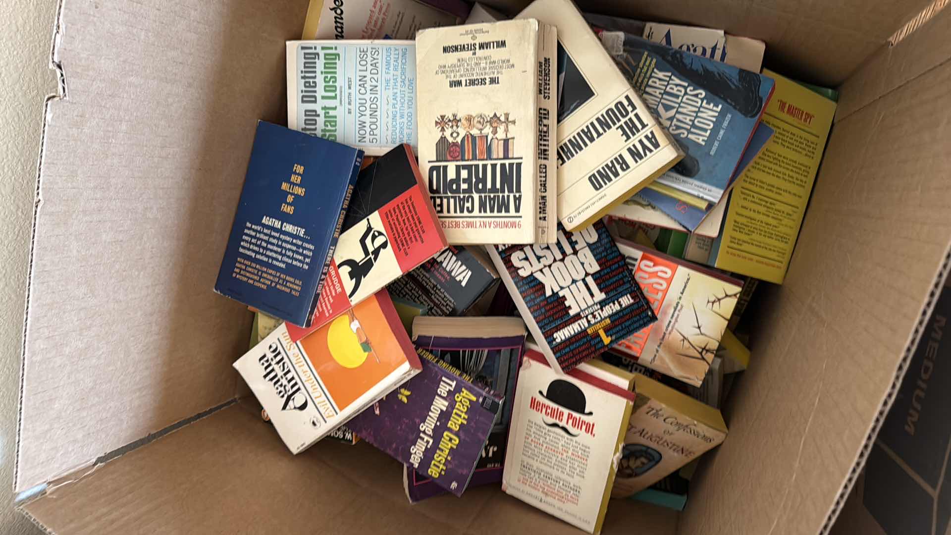 Photo 1 of 4-BOXES OF BOOKS (VARIOUS TITLES & AUTHORS)