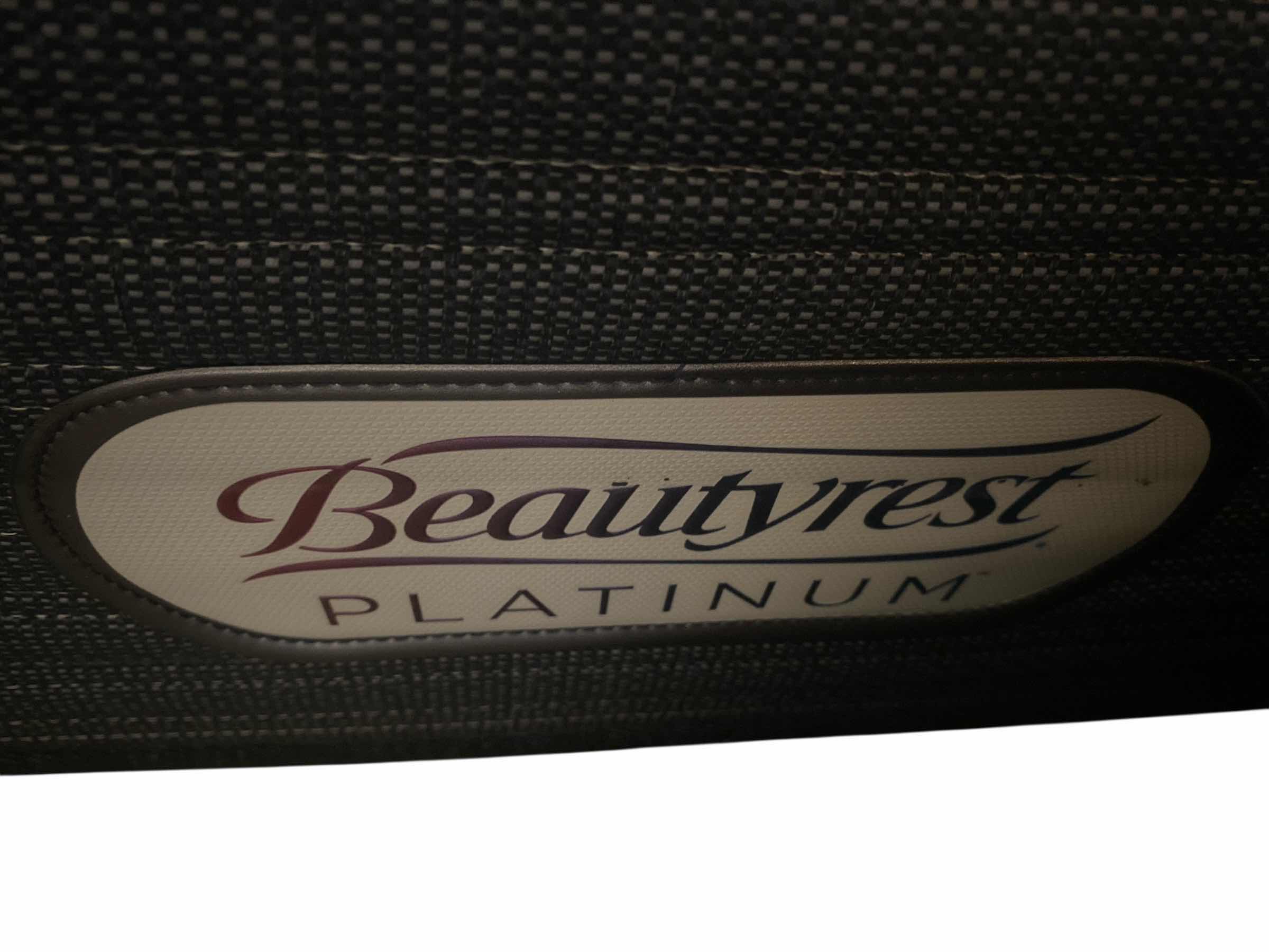 Photo 1 of BEAUTYREST PLATINUM XL TWIN MATTRESS W ADJUSTABLE BED FRAME (REMOTE IS MISSING, UNABLE TO TEST) 37” x 83”