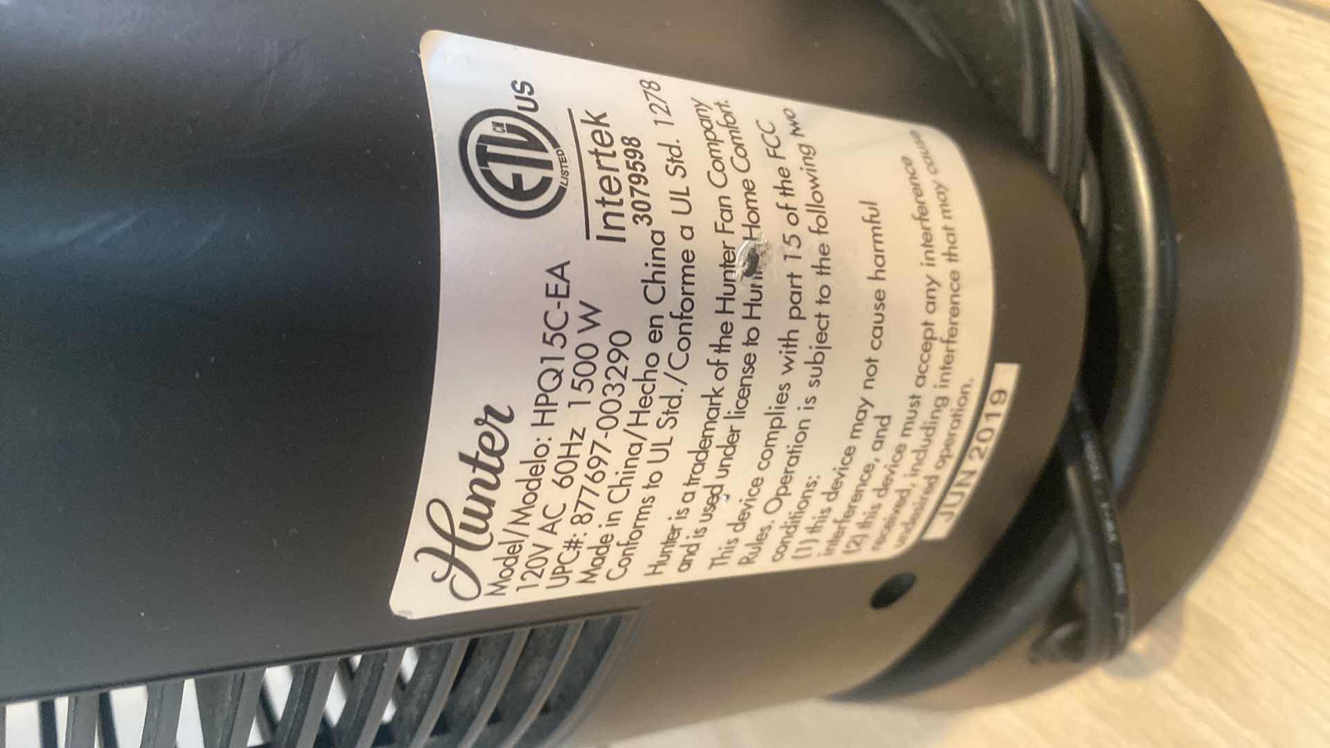 Photo 1 of HUNTER HEATER H24”