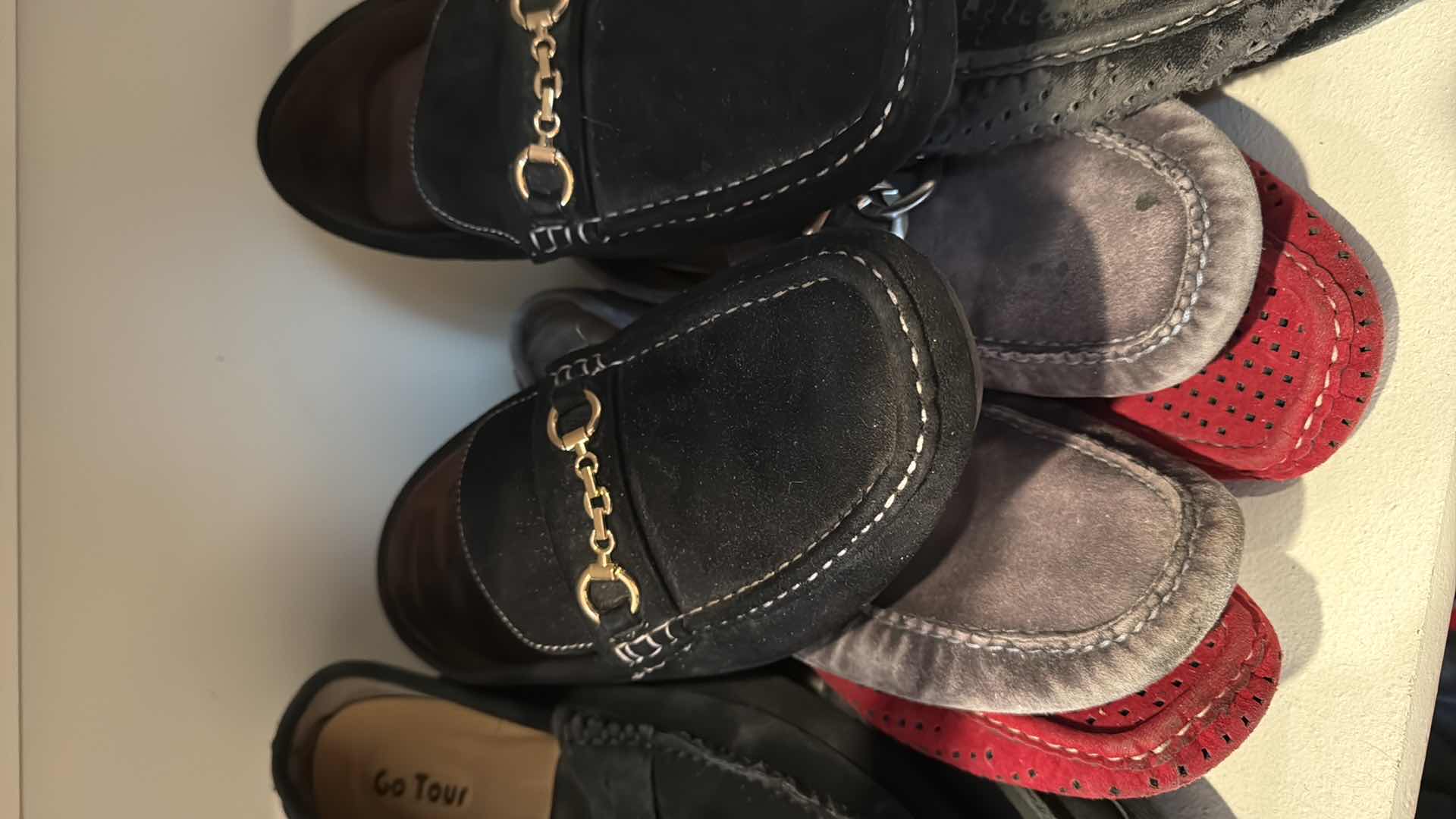 Photo 1 of CONTENTS OF CLOSET SHELF-MEN'S SHOES (APPROX SIZE 9-10)