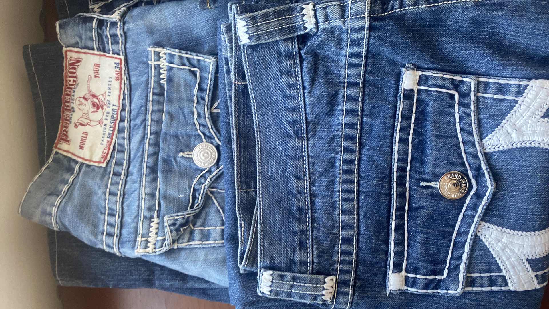 Photo 1 of 4- MENS TRUE RELIGION JEANS SIZE 38