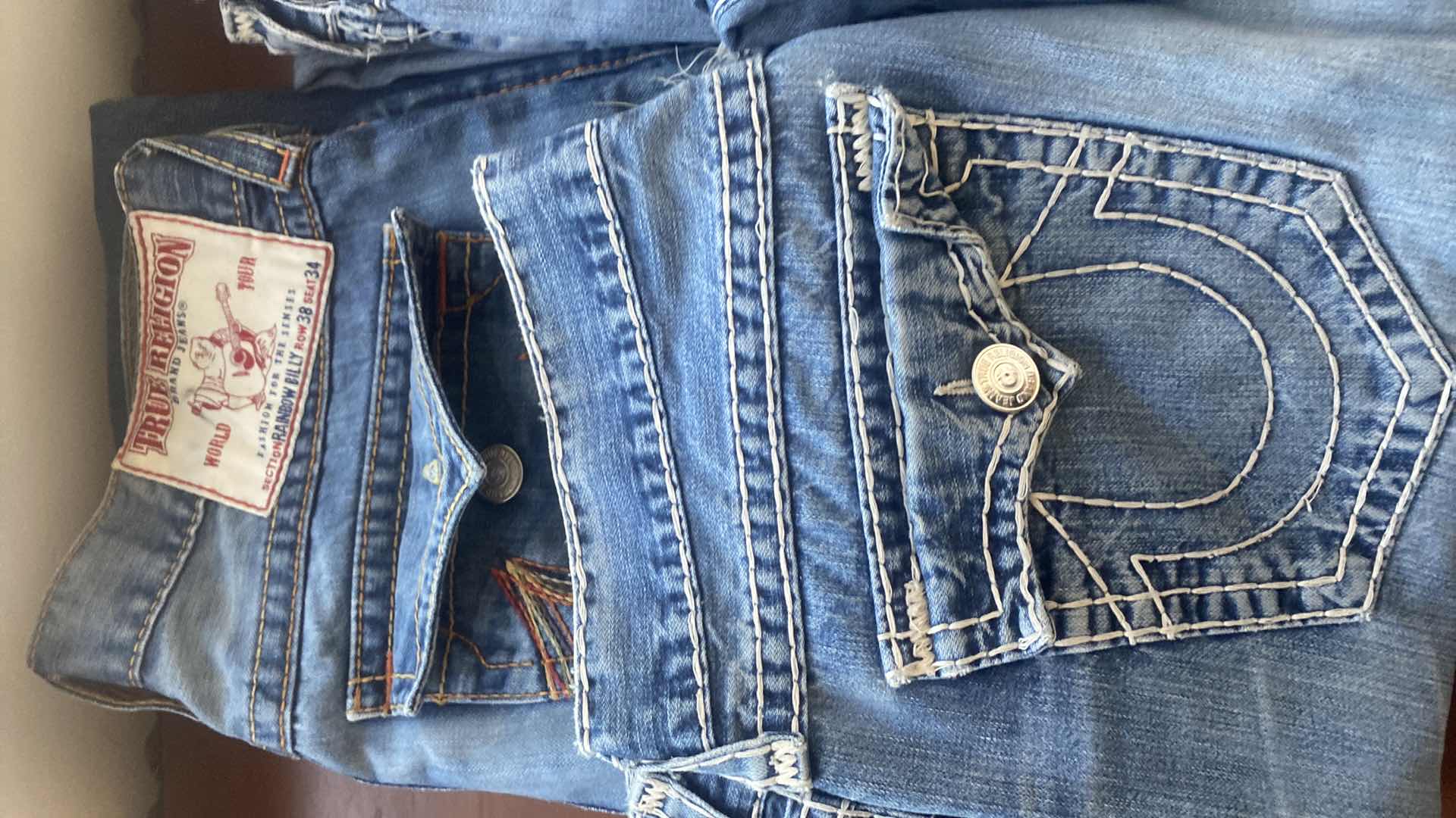 Photo 1 of 4- MENS TRUE RELIGION JEANS SIZE 38