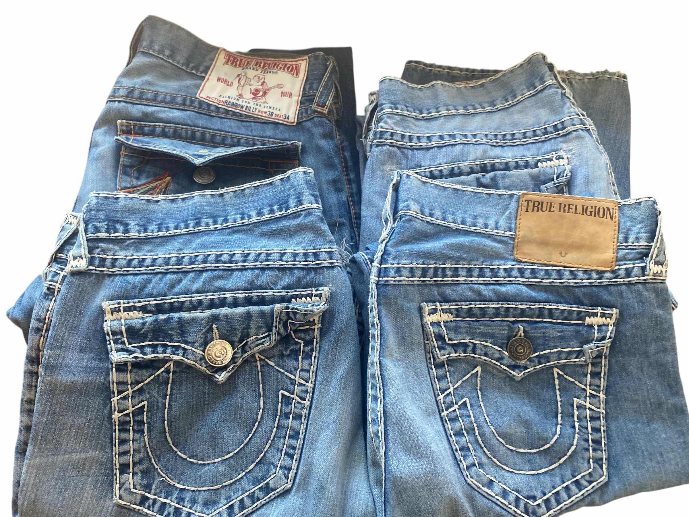 Photo 1 of 4- MENS TRUE RELIGION JEANS SIZE 38