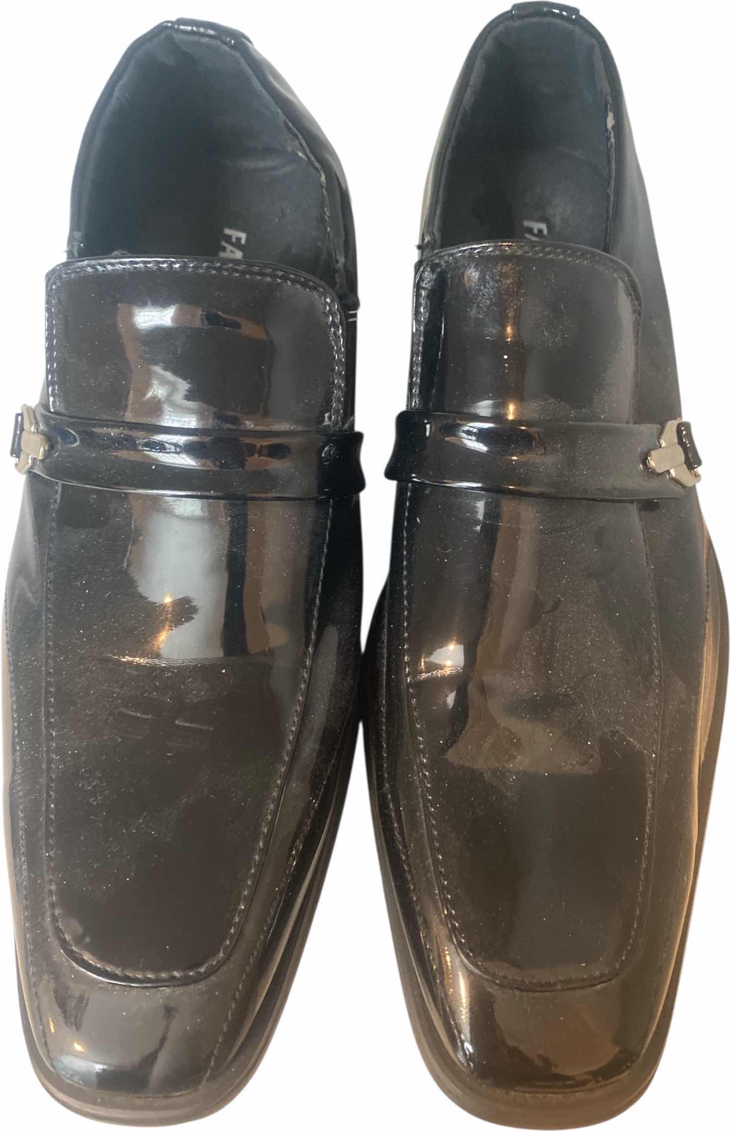 Photo 1 of MENS FARANZI PATENT LEATHER DRESS SHOES SIZE 9 1/2