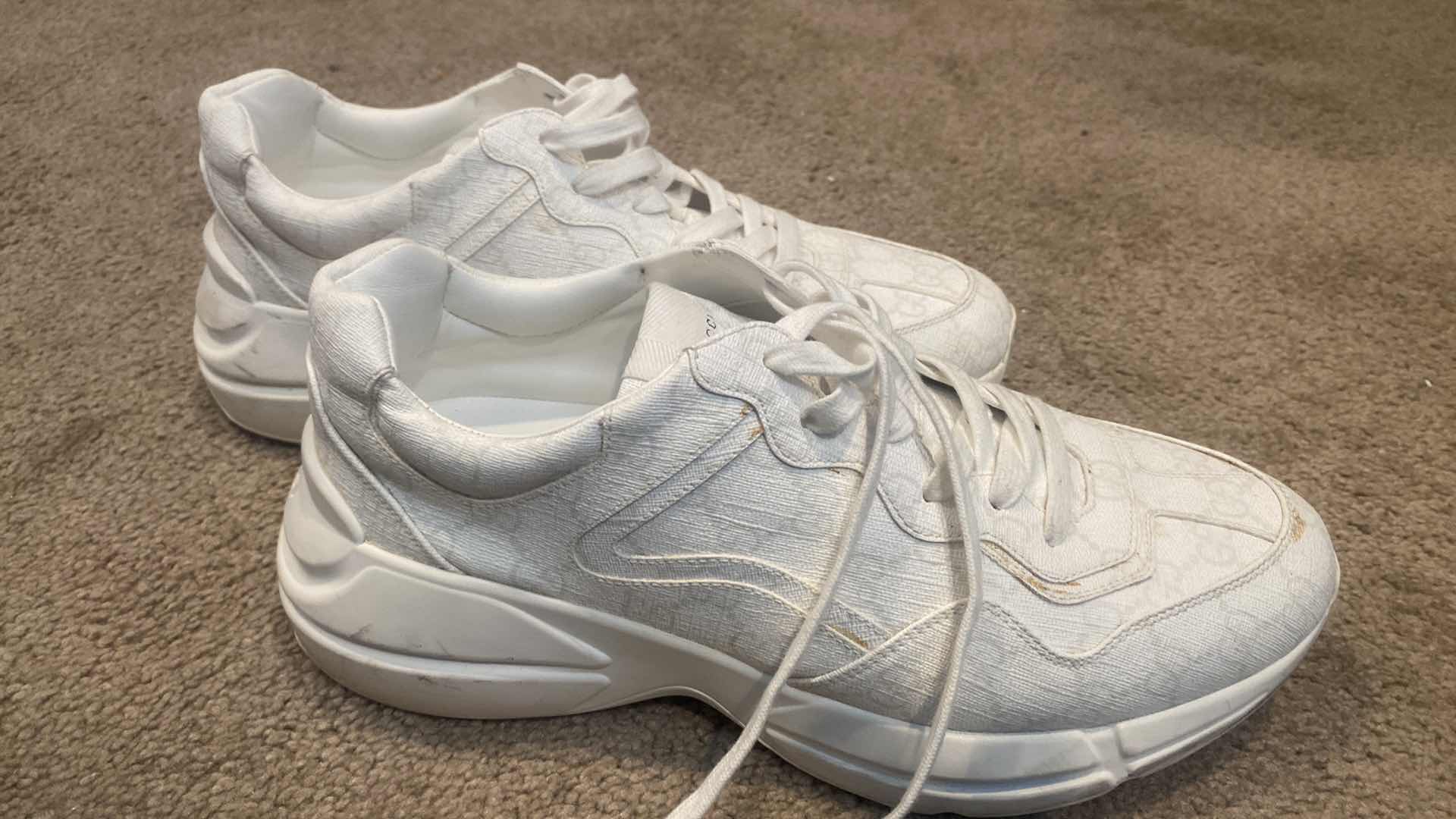 Photo 1 of MENS GUCCI GG CANVAS SNEAKERS SIZE EST 13