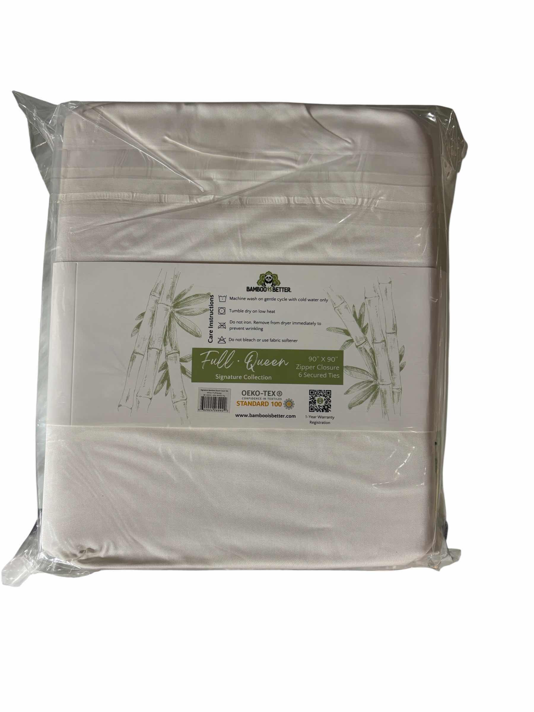Photo 1 of BAMBOO IS BETTER BAMBOO DUVET COLLECTION FULL- QUEEN - 90” X 90” WHITE