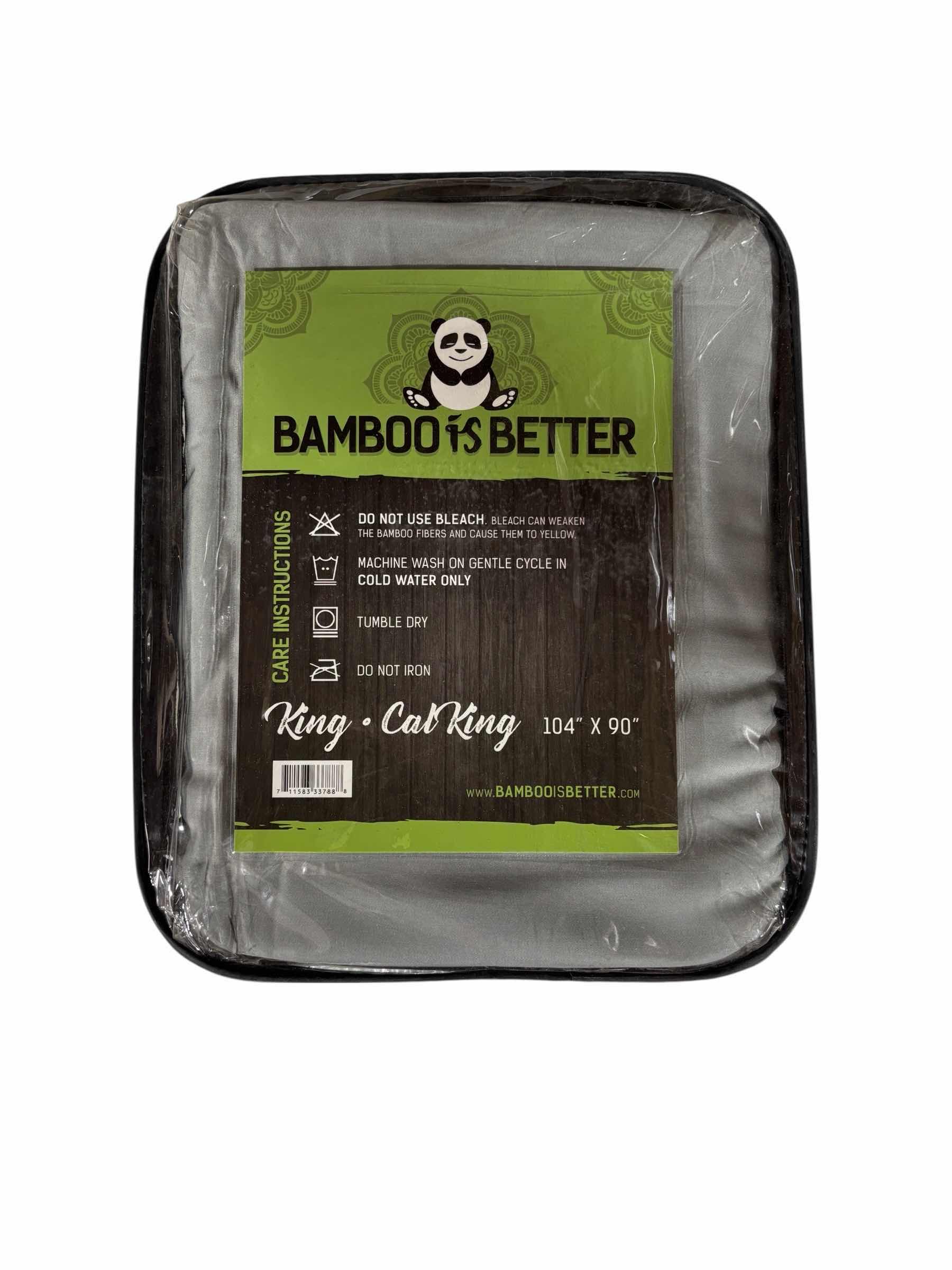 View 2 of BAMBOO IS BETTER BAMBOO DUVET COLLECTION KING- CALI KING- 104” X 90” SILVER