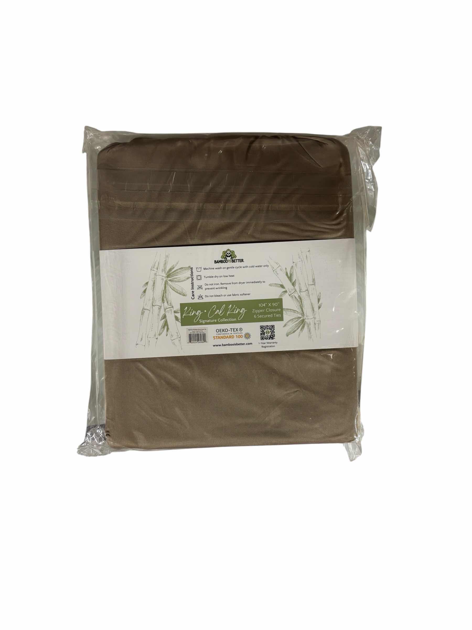Photo 1 of BAMBOO IS BETTER BAMBOO DUVET COLLECTION KING- CALI KING- 104” X 90” TAUPE