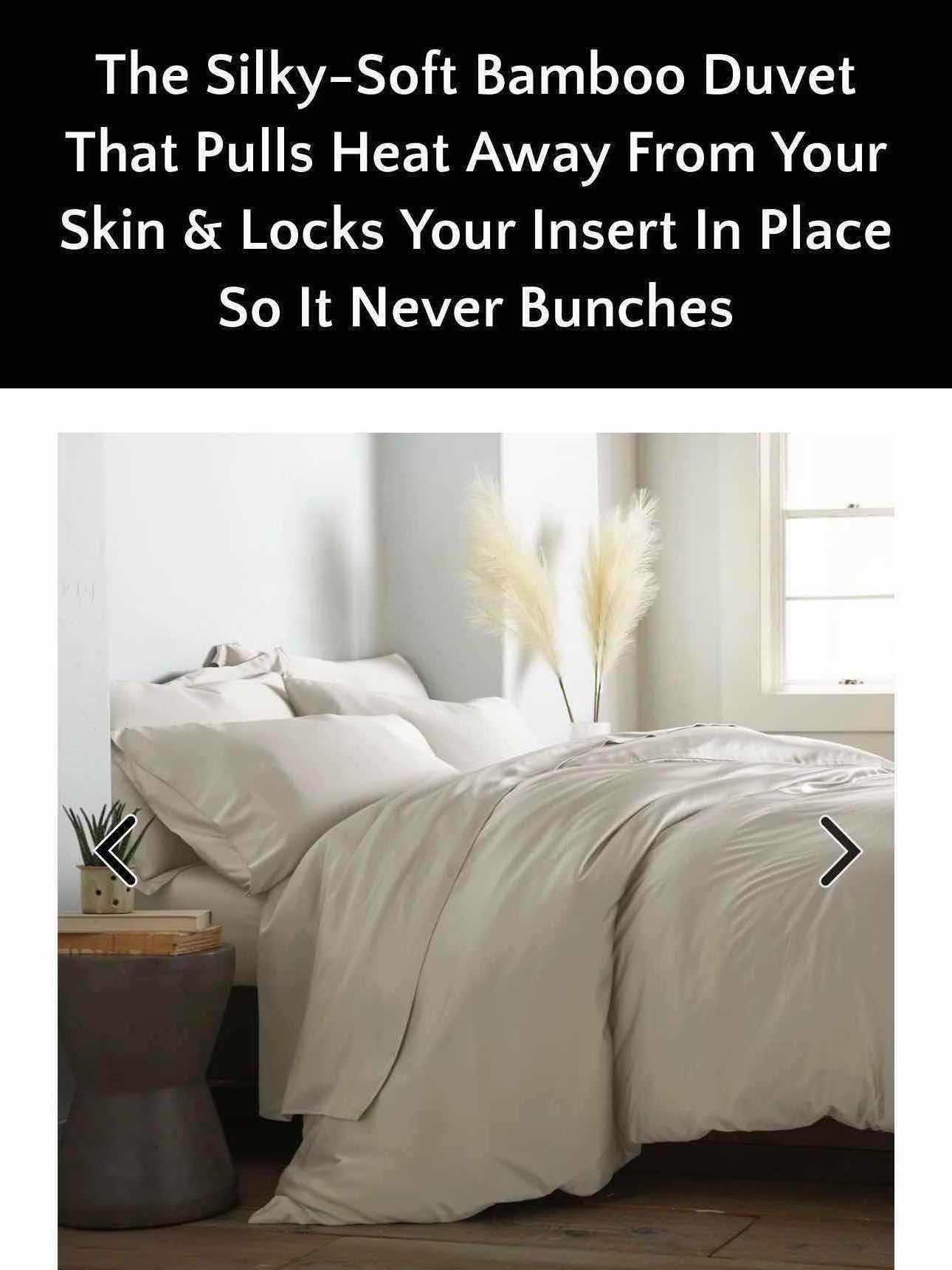Photo 1 of BAMBOO IS BETTER BAMBOO DUVET COLLECTION FULL- QUEEN - 90” X 90” TAUPE