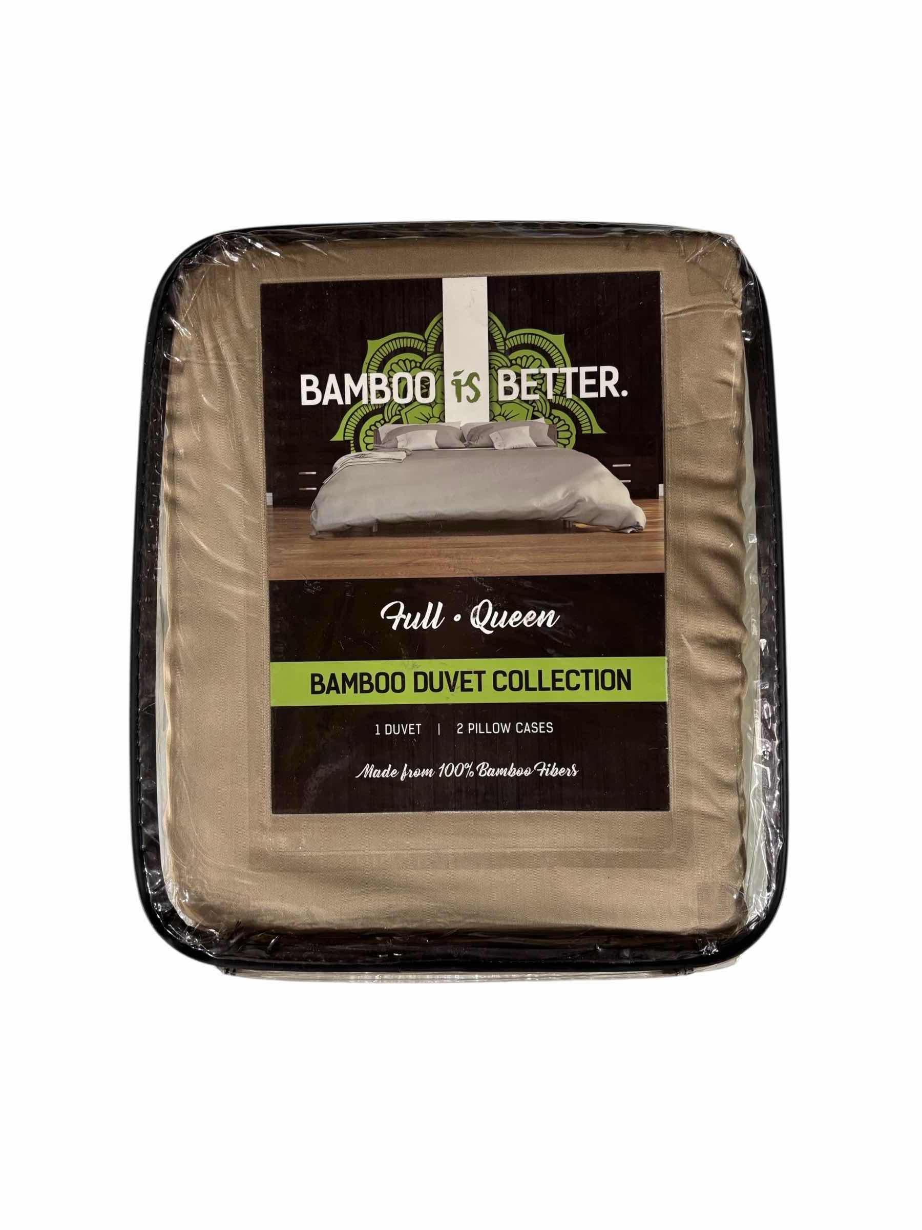 Photo 1 of BAMBOO IS BETTER BAMBOO DUVET COLLECTION FULL- QUEEN - 90” X 90” TAUPE