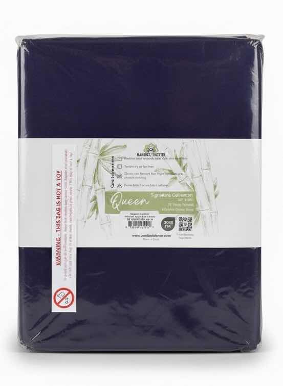 Photo 1 of BAMBOO IS BETTER SIGNATURE 100% BAMBOO QUEEN SHEET SET-ROYAL PURPLE