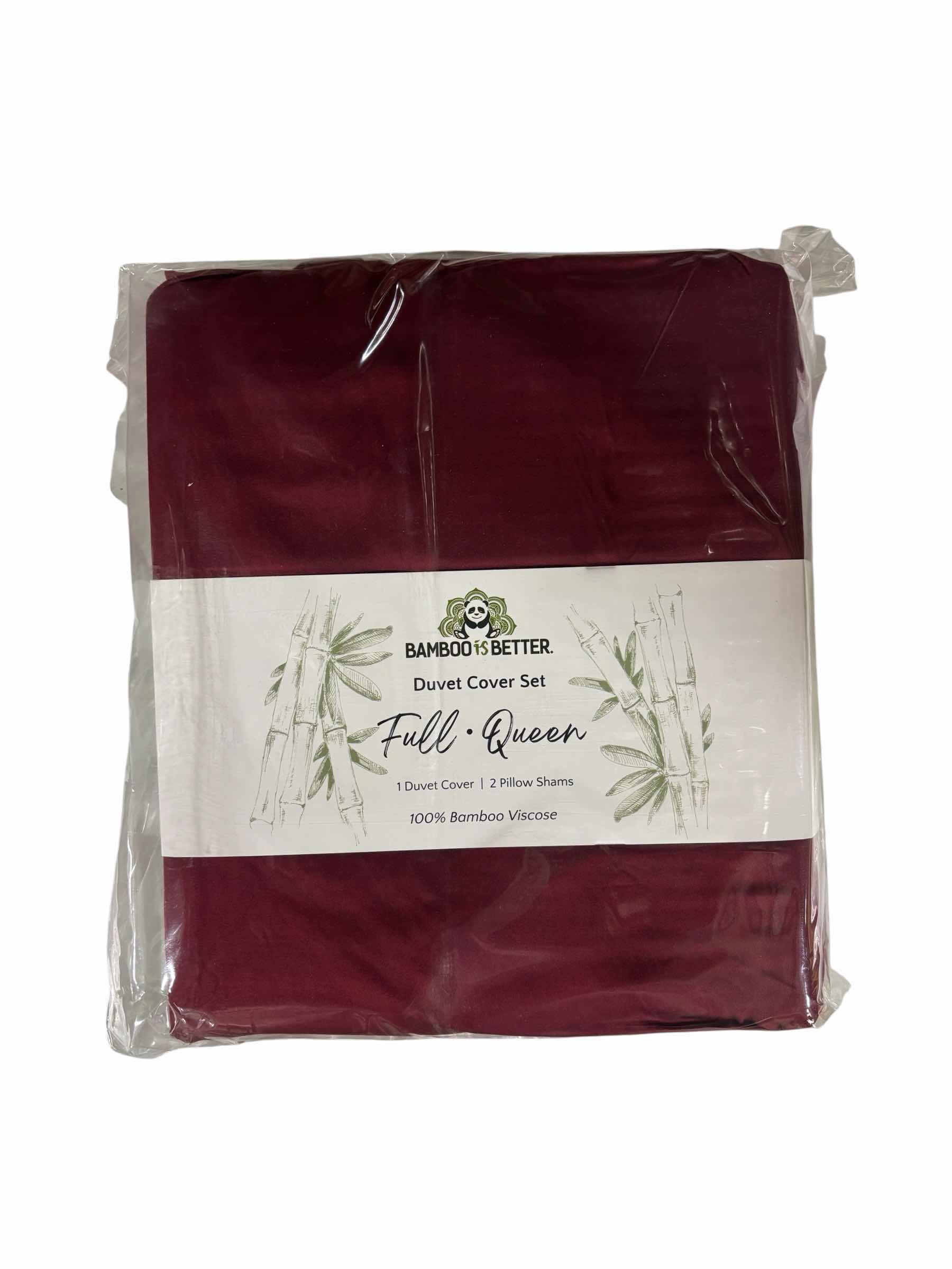 Photo 1 of BAMBOO IS BETTER BAMBOO DUVET COLLECTION FULL- QUEEN - 90” X 90” RUBY RED