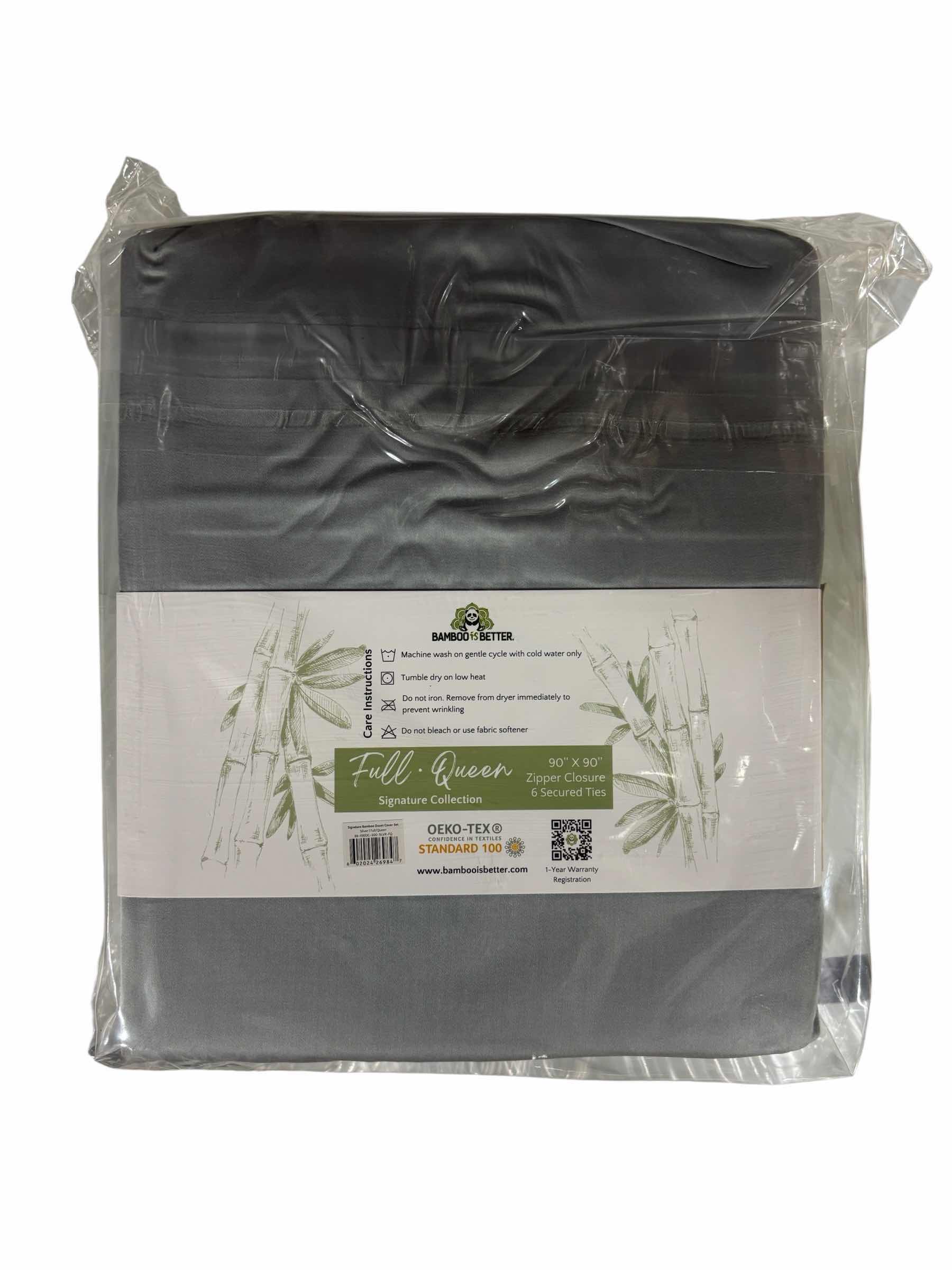 Photo 1 of BAMBOO IS BETTER BAMBOO DUVET COLLECTION FULL- QUEEN - 90” X 90” SILVER