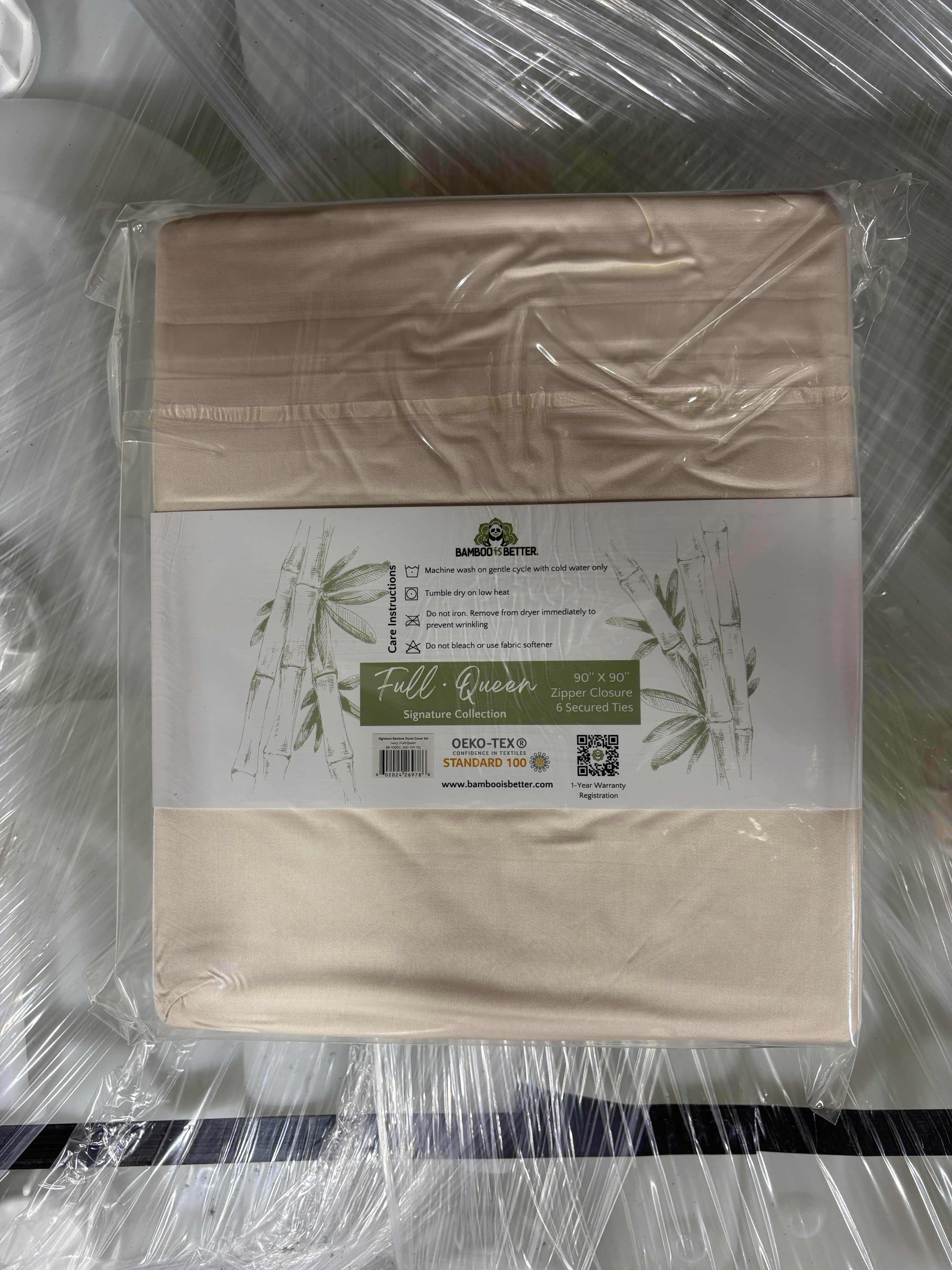 Photo 1 of BAMBOO IS BETTER BAMBOO DUVET COLLECTION FULL- QUEEN - 90” X 90” IVORY