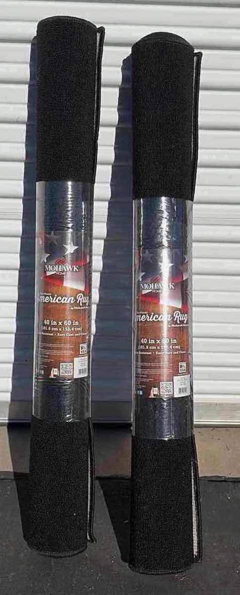Photo 1 of 2- NIB BLACK AREA RUGS 40X60”