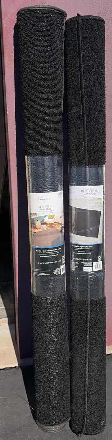 Photo 1 of 2- NIB AREA RUGS BLACK 54”X72”L/4’6”X6L