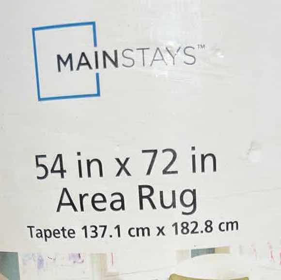 Photo 1 of 2- NIB AREA RUGS BLACK 54”X72”L/4’6”X6L