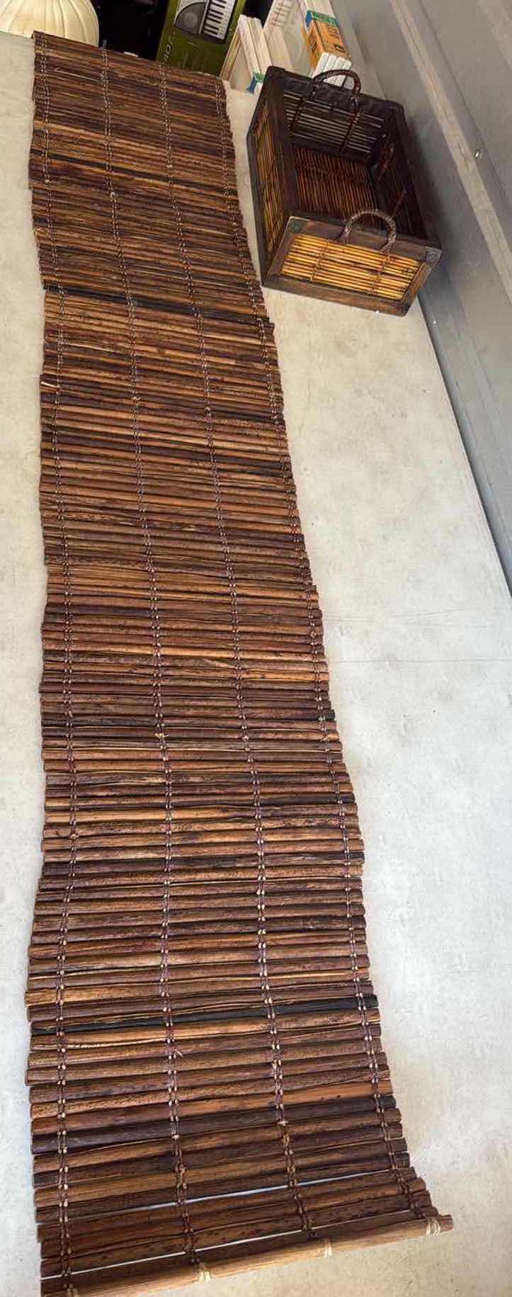 Photo 1 of WOVEN BAMBOO TABLE RUNNER WITH CASE 6’X13”