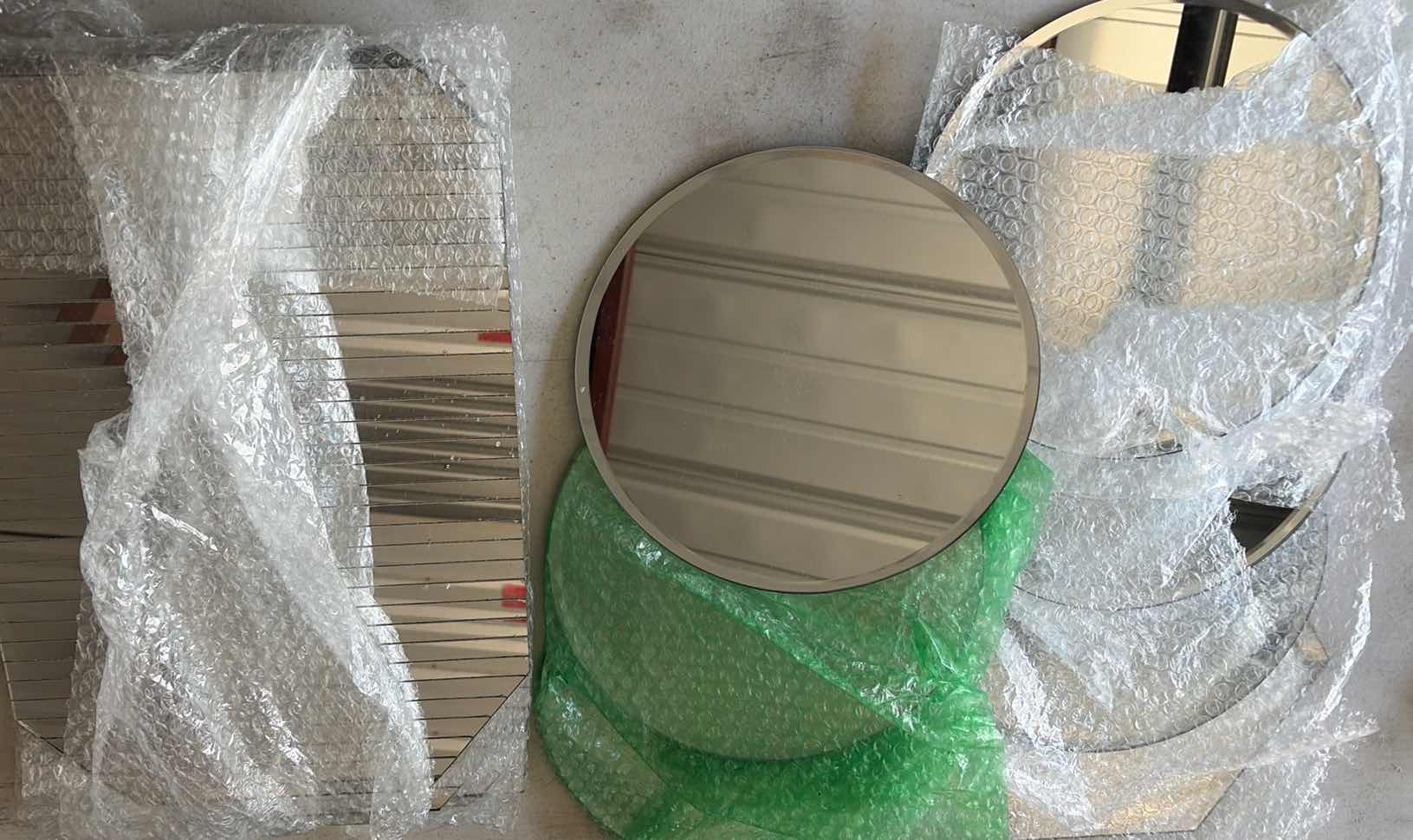 Photo 1 of CONTENTS OF BOX- MULTIPLE MIRRORS-VARIOUS STYLES/SIZES