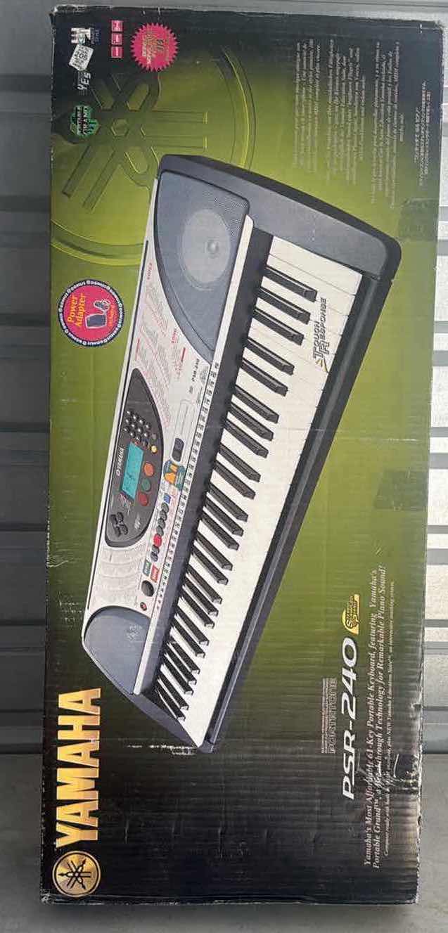 Photo 1 of NIB YAMAHA KEYBOARD WITH STAND AND STOOL