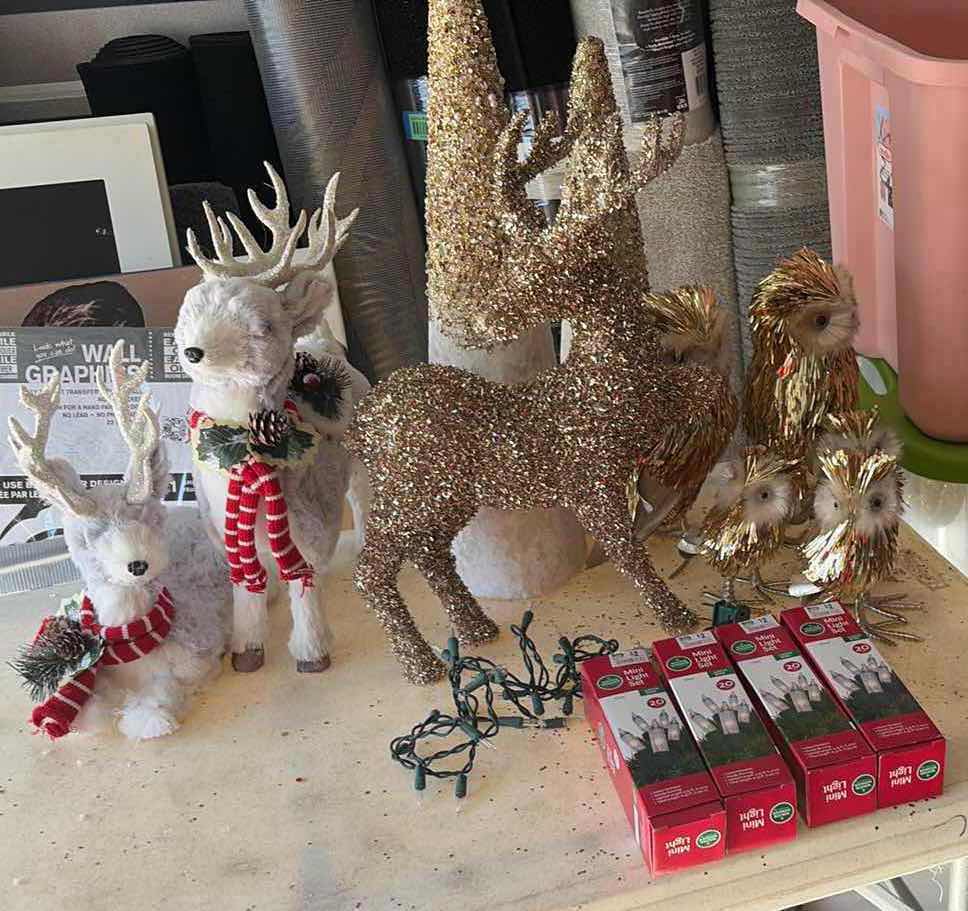Photo 1 of CONTENTS OF BOX HOLIDAY DECORATIONS
