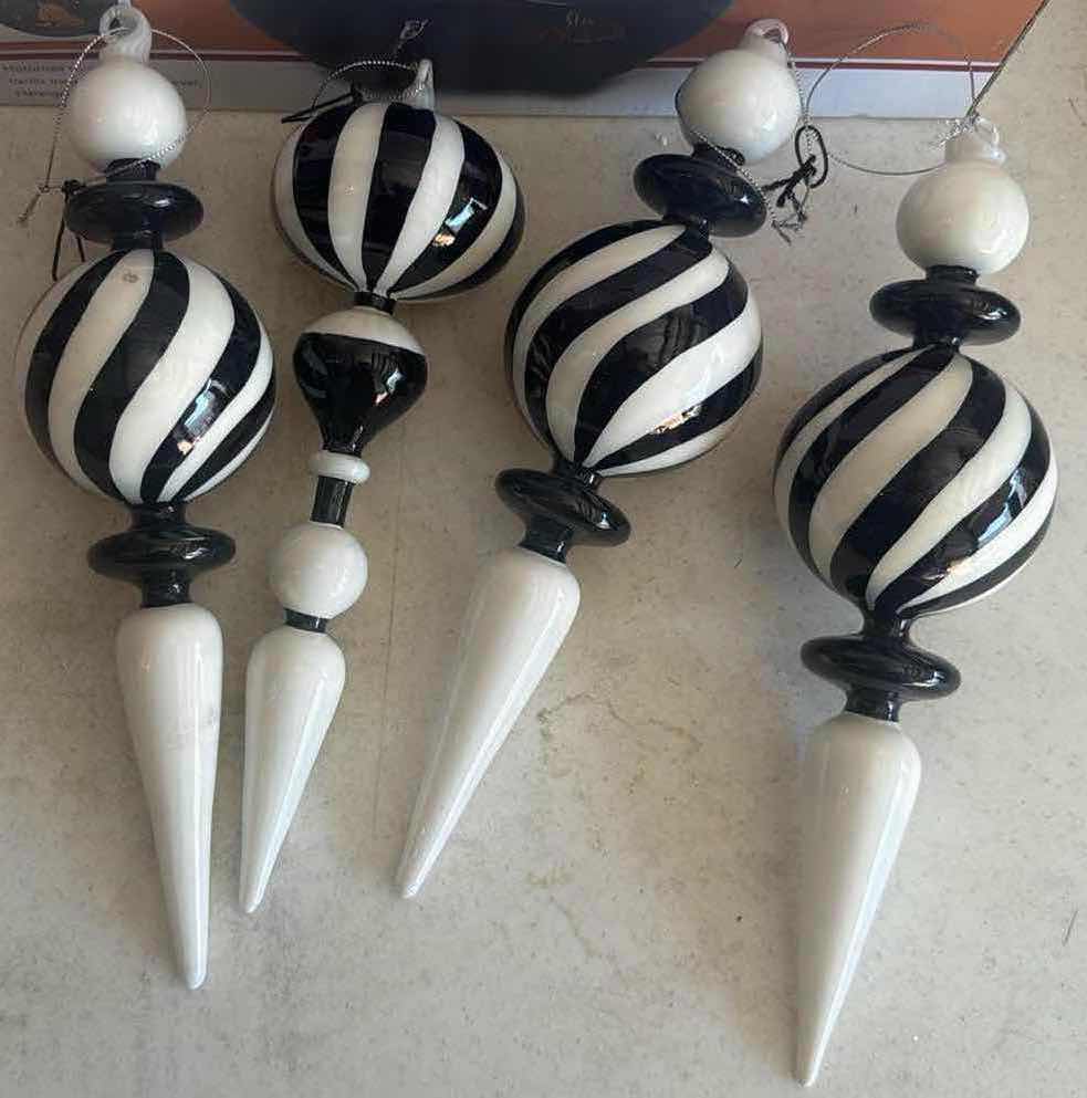 Photo 1 of CONTENTS OF BOX-LOONEY TUNES CANDY BOWL/BLACK/WHITE GLASSORNAMENTS