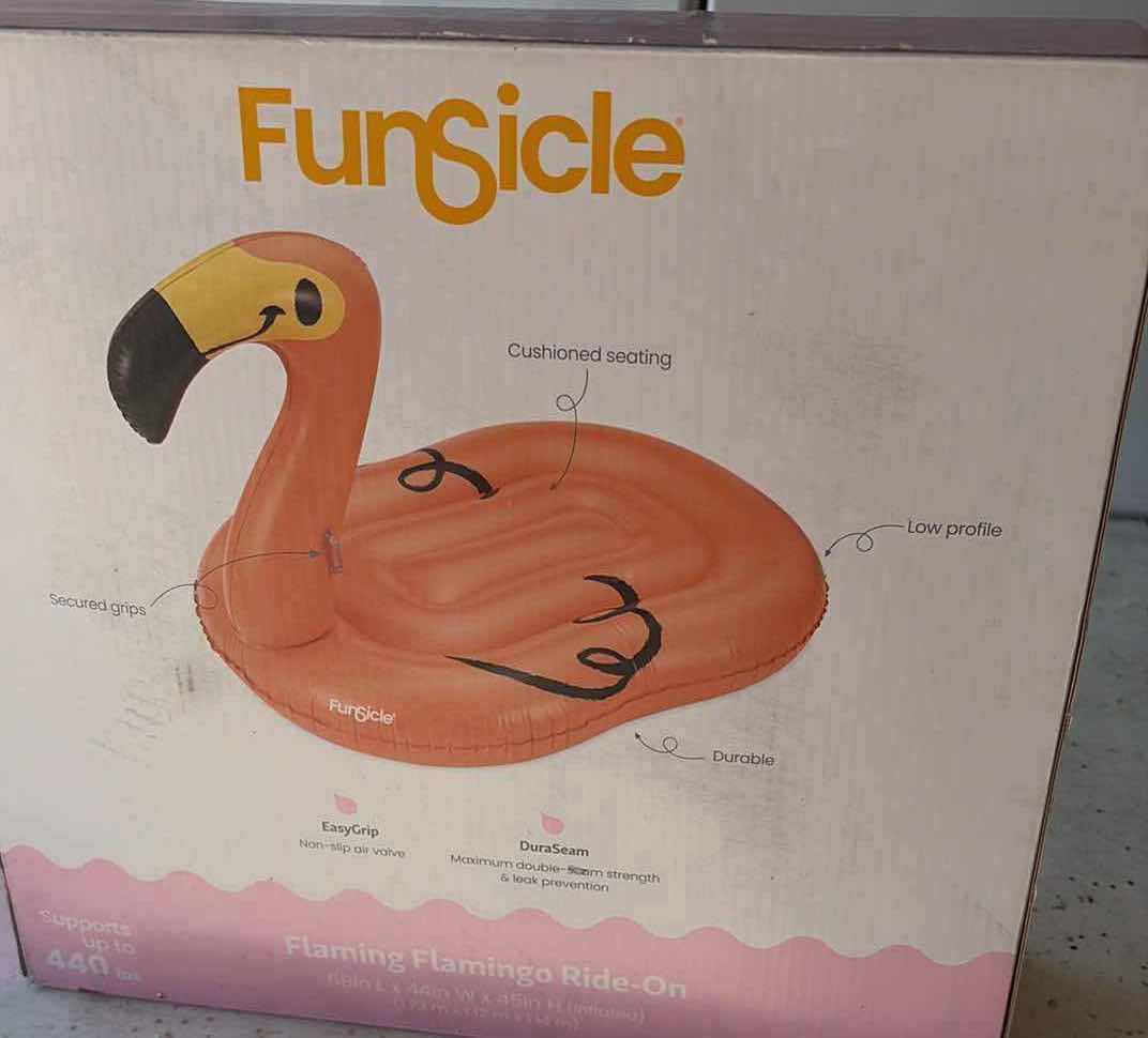 Photo 1 of NIB INFLATABLE FLAMINGO