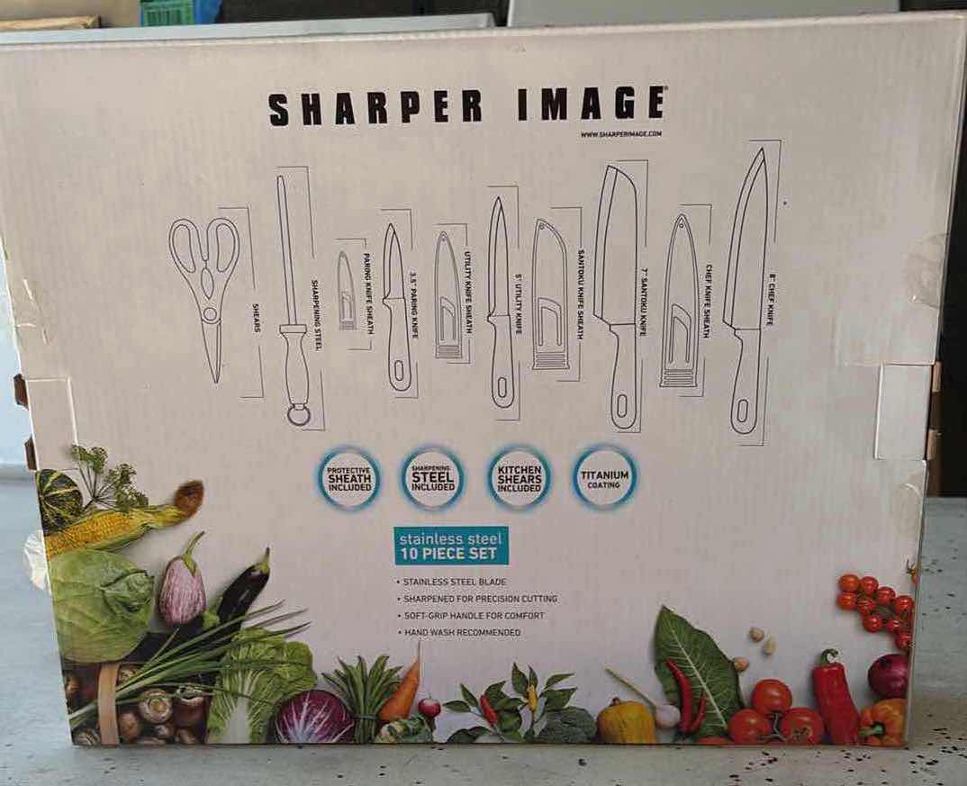 Photo 1 of NIB SHARPER IMAGE KNIFE SET